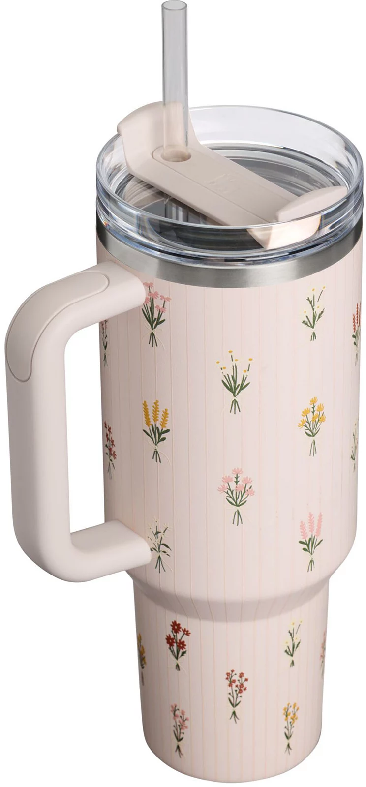 Stanley 40 oz. Quencher H2.0 FlowState Tumbler - Rose Quartz Bouquets