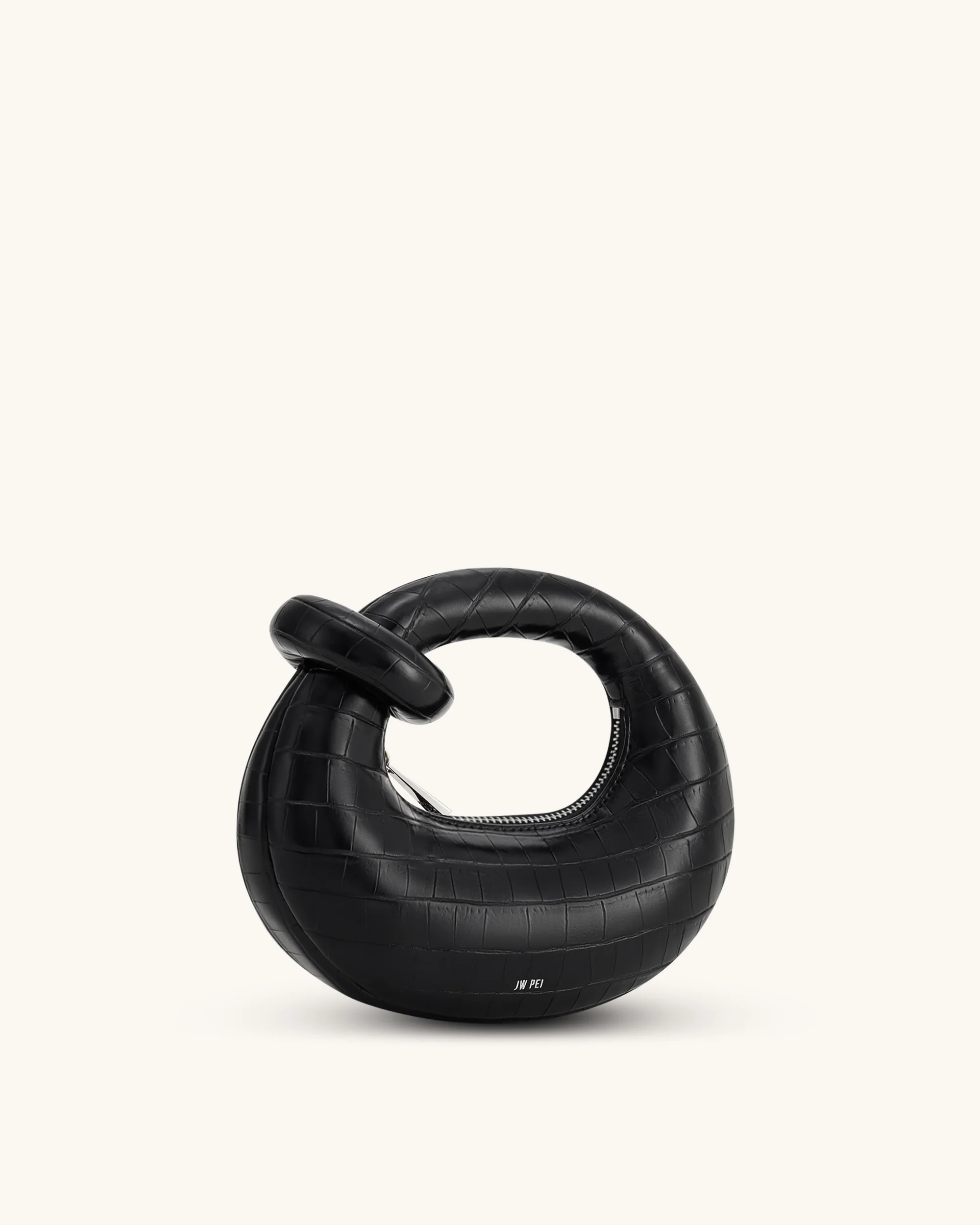 Abacus Mini Top Handle Bag - Black Croc