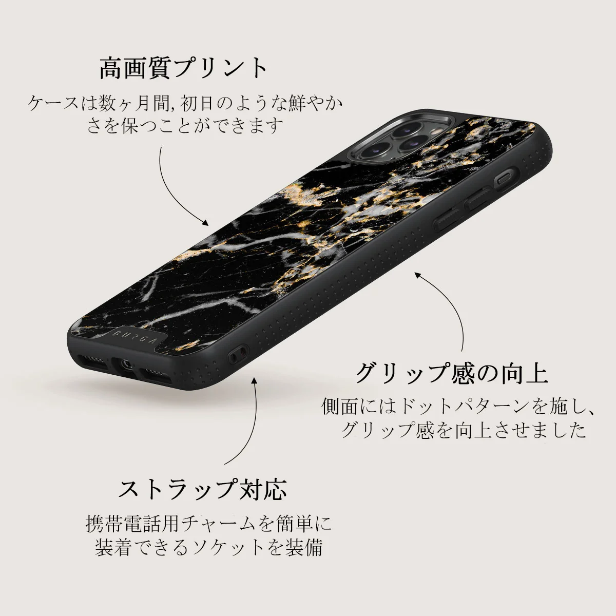 Make A Wish - Gold Marble iPhone 11 Pro ケース