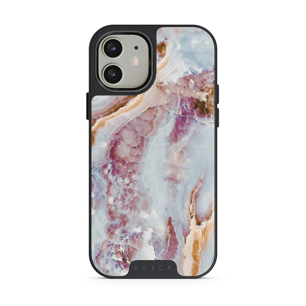 Frozen Leaves - Cute Marble iPhone 12 ケース