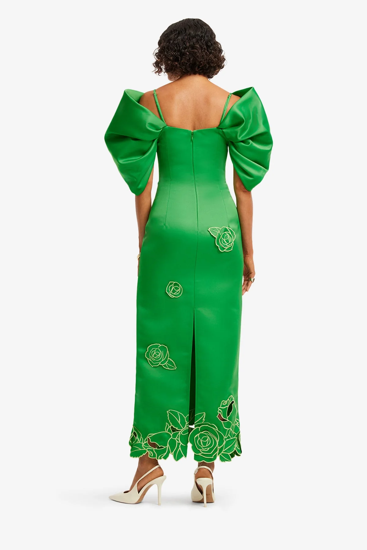 Arabella Appliqué Maxi Dress - Verdant