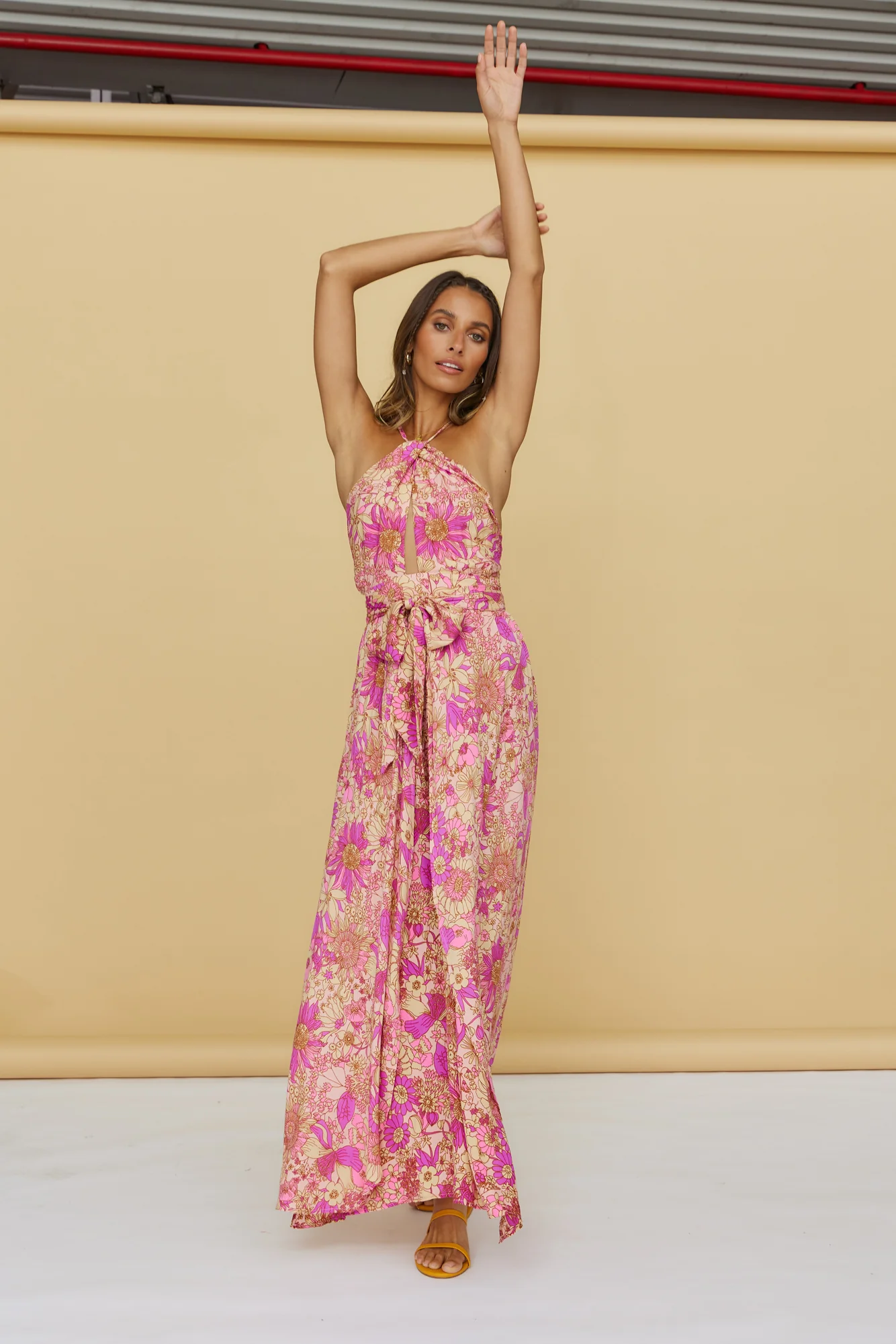 Sunset Shadows Maxi Dress Purple