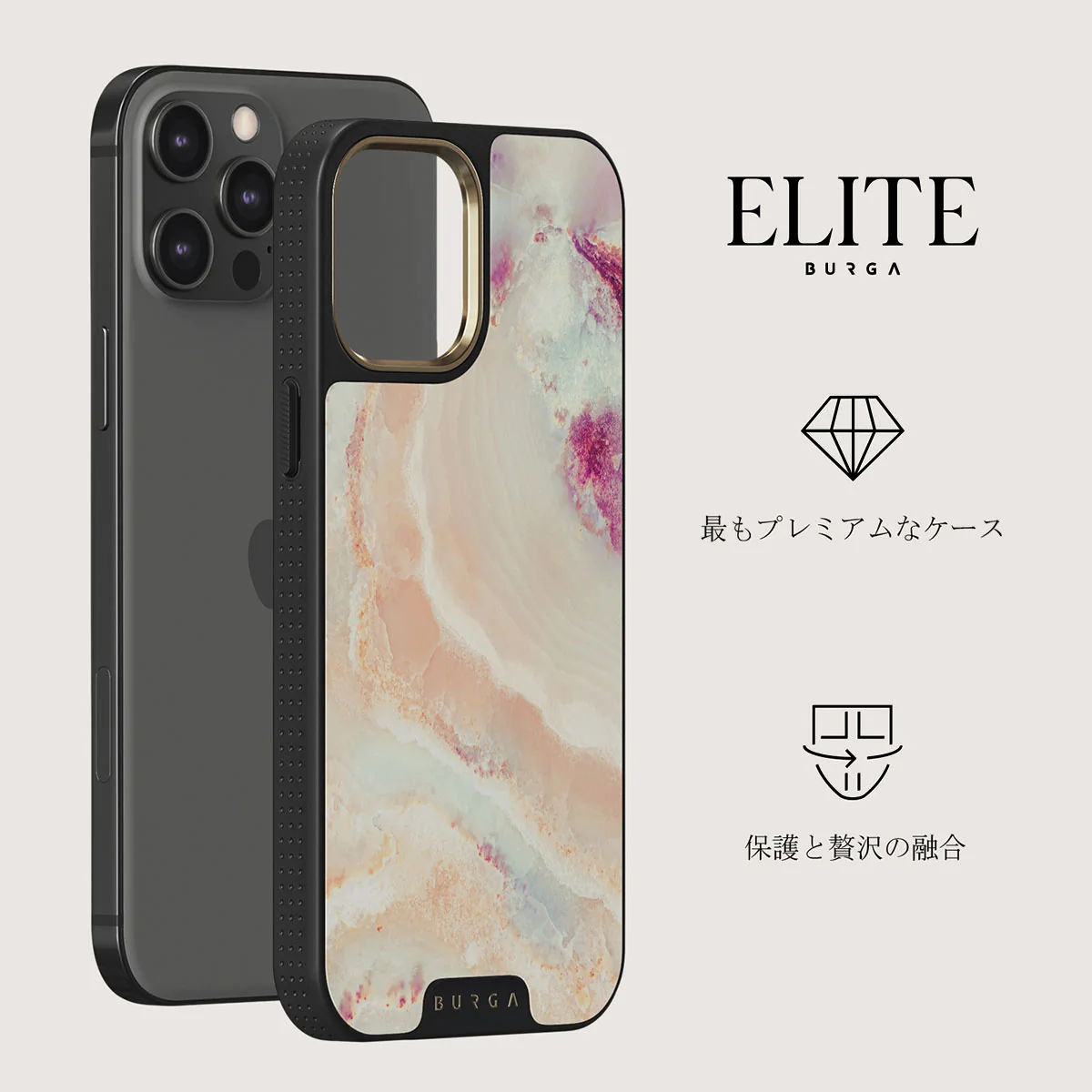 Berry Sorbet - Girly iPhone 12 Pro ケース