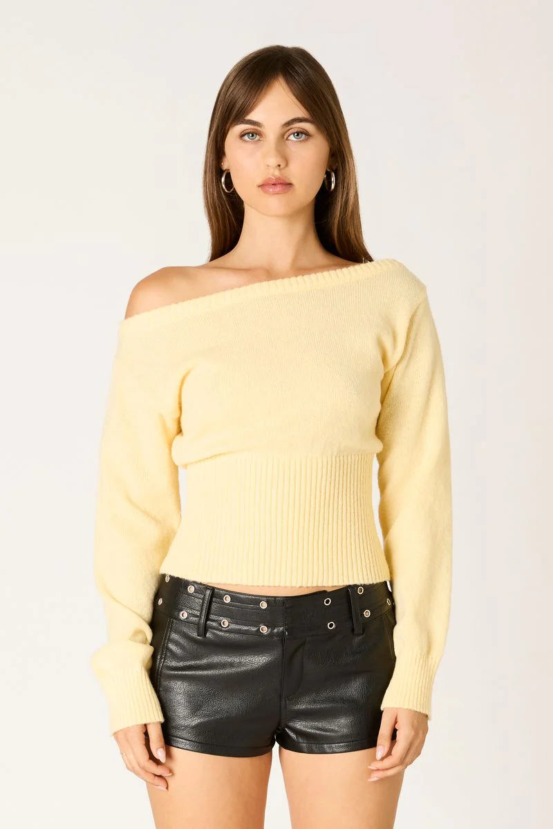 Off-Shoulder Sweater Top