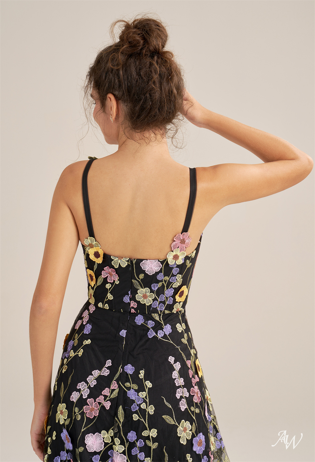 Alison A-line Tulle V-Neck Dresses