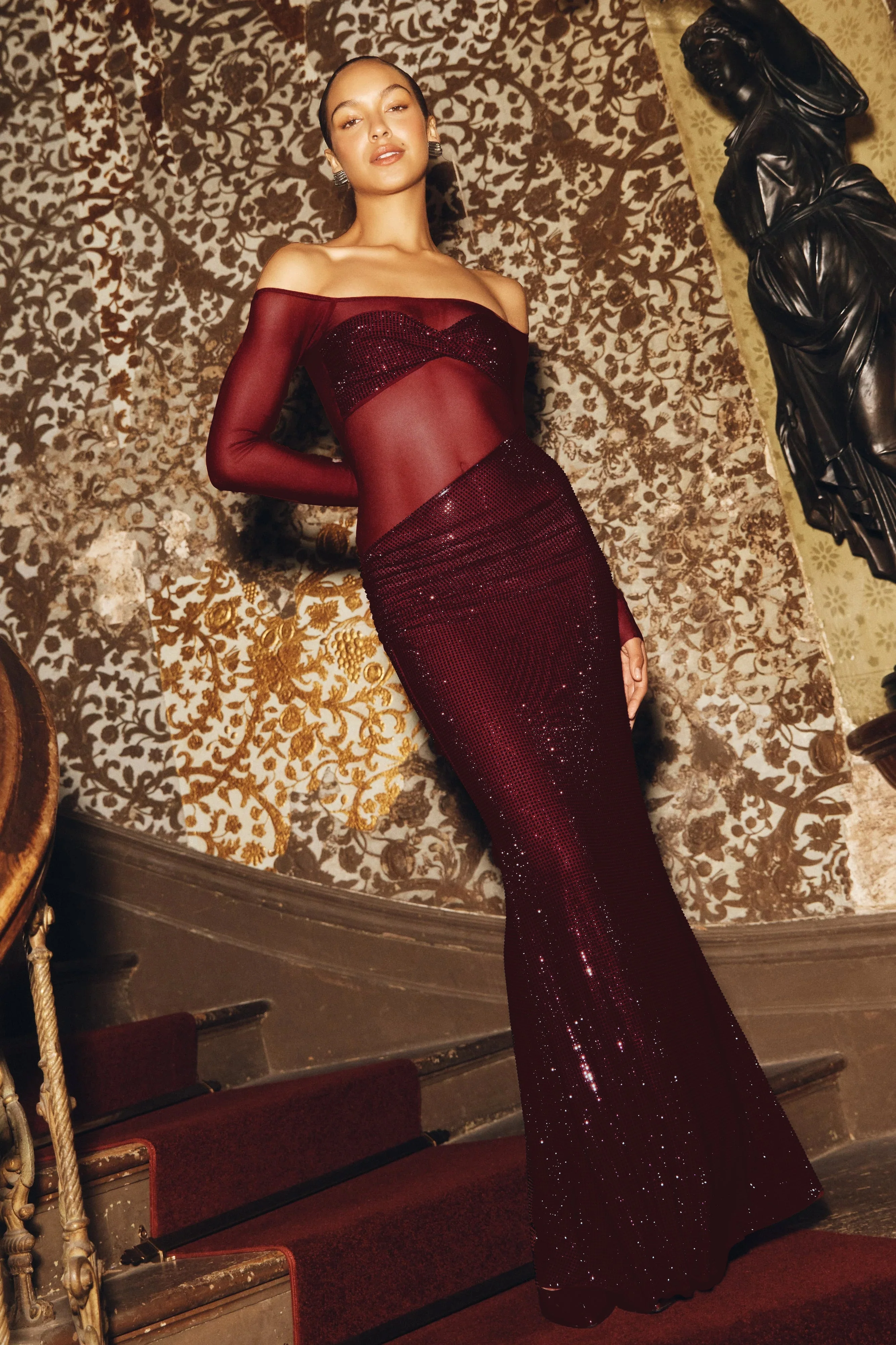 Nash-Diamante-Off-Shoulder-Maxi-Dress-Mahogany