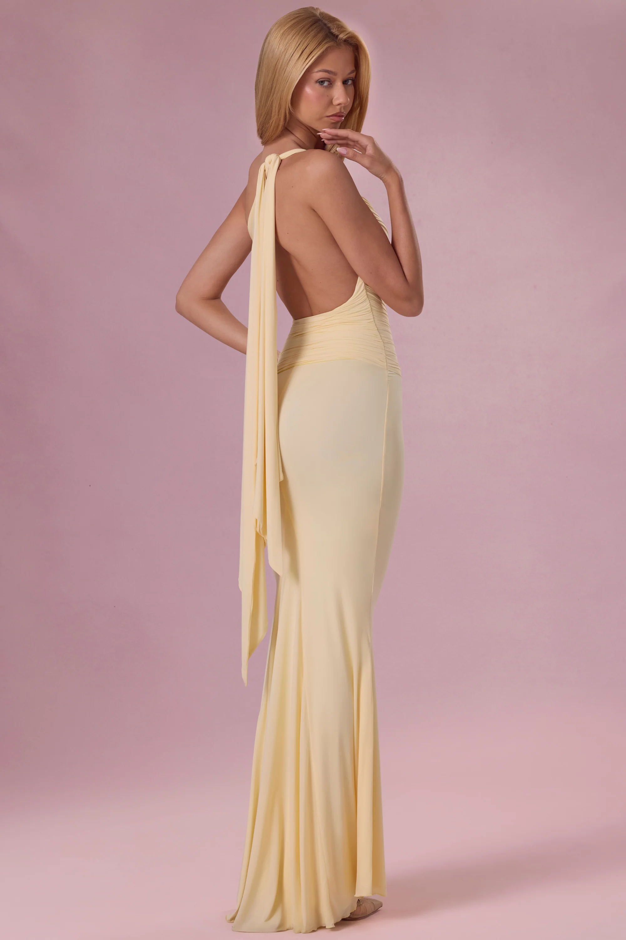 Jersey Bridesmaid Dress in Butter
