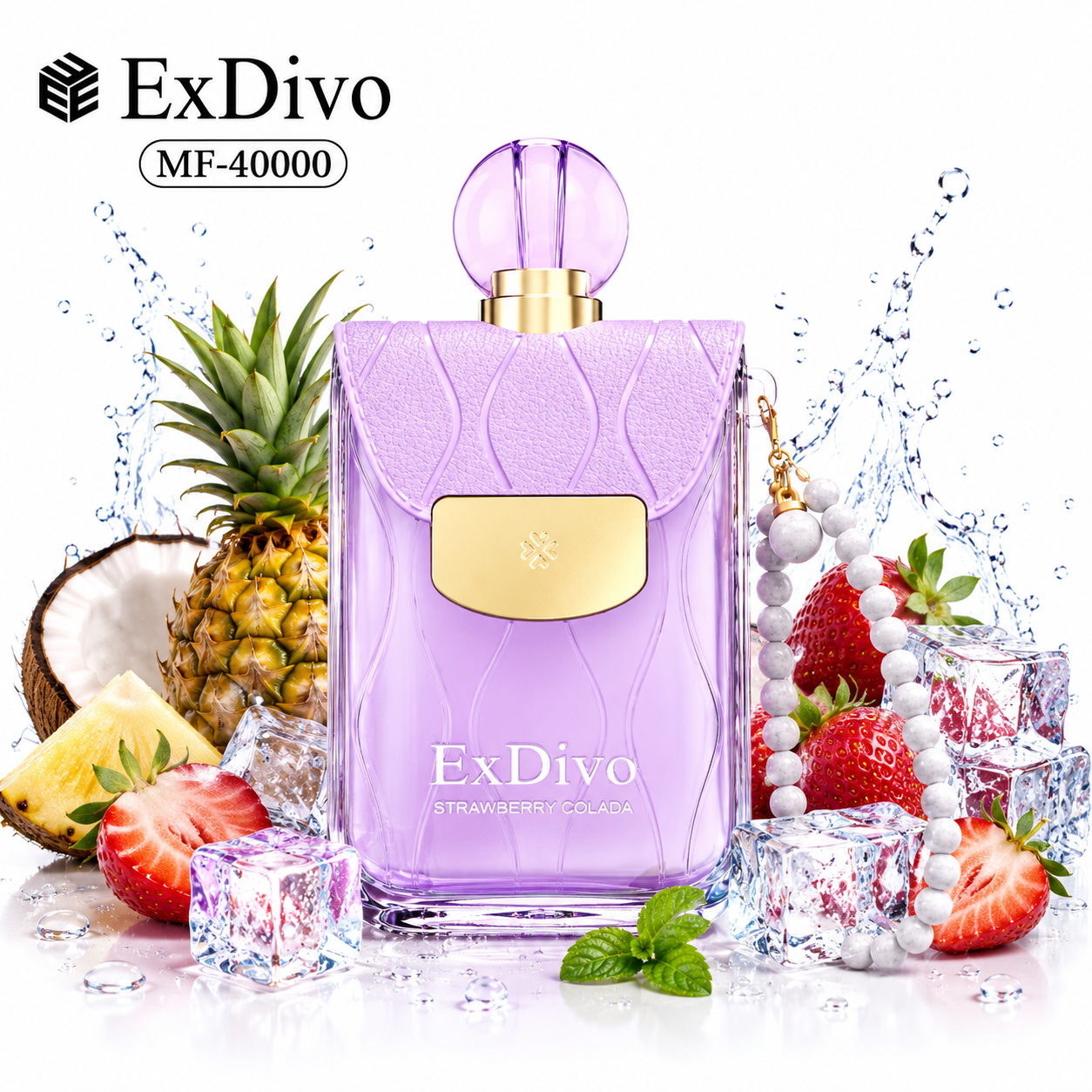 STRAWBERRY COLADA - ExDivo FLORA 40K Disposable Vape