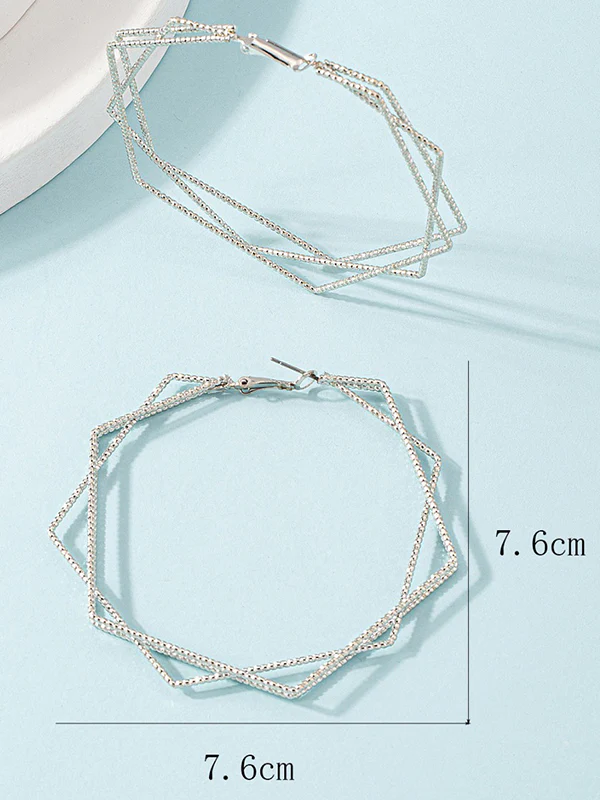 Geometric Drop Earrings