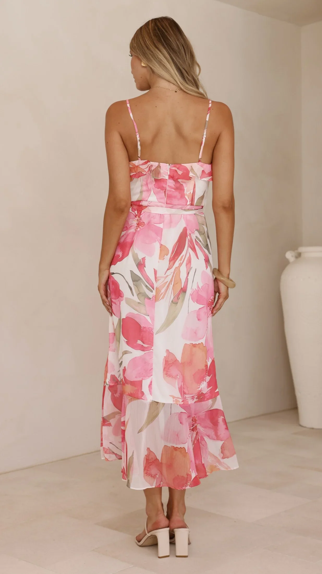 Skyla Maxi Dress - Pink Floral