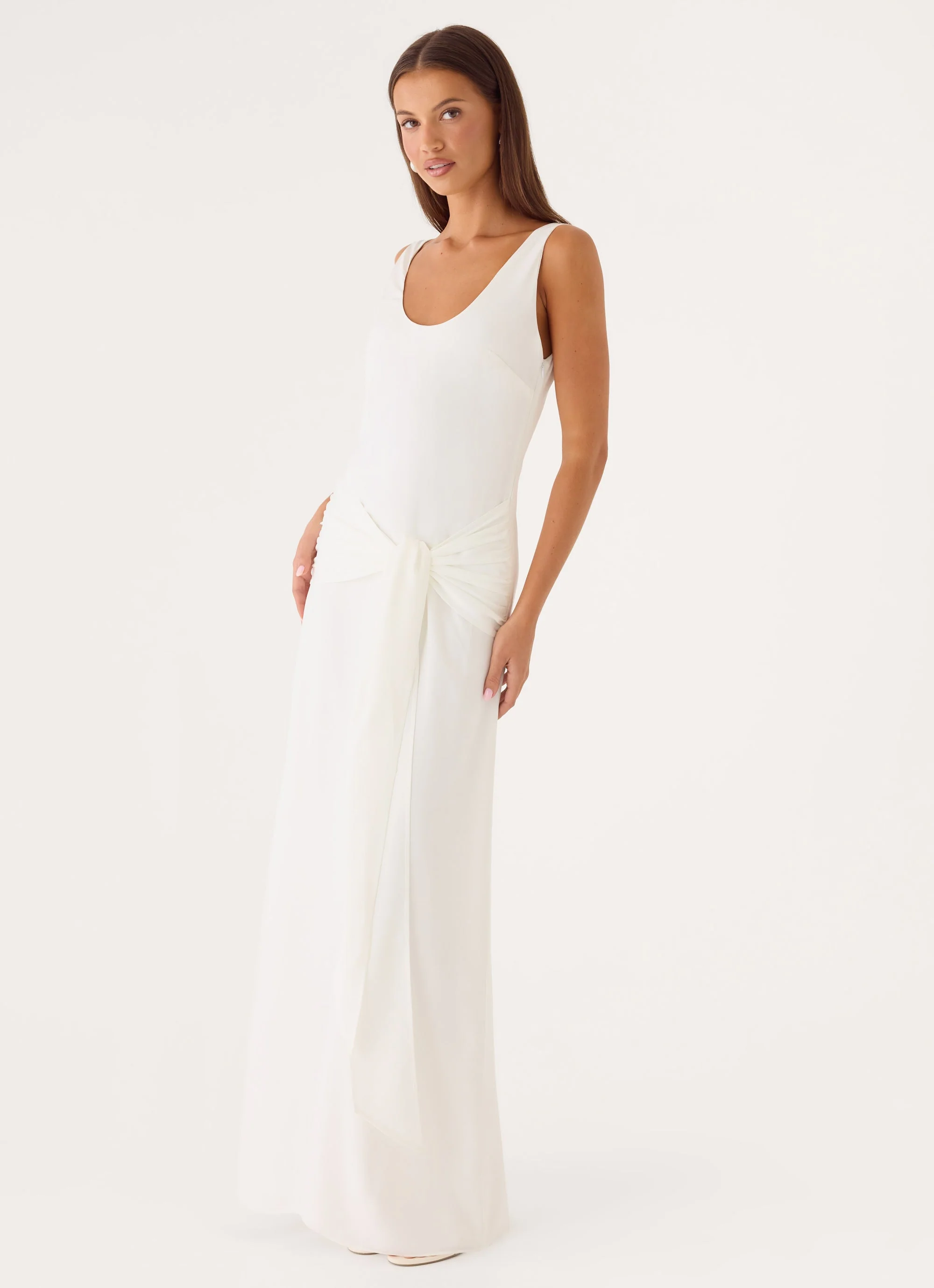 Maysie Maxi Dress - White - luluinthesky