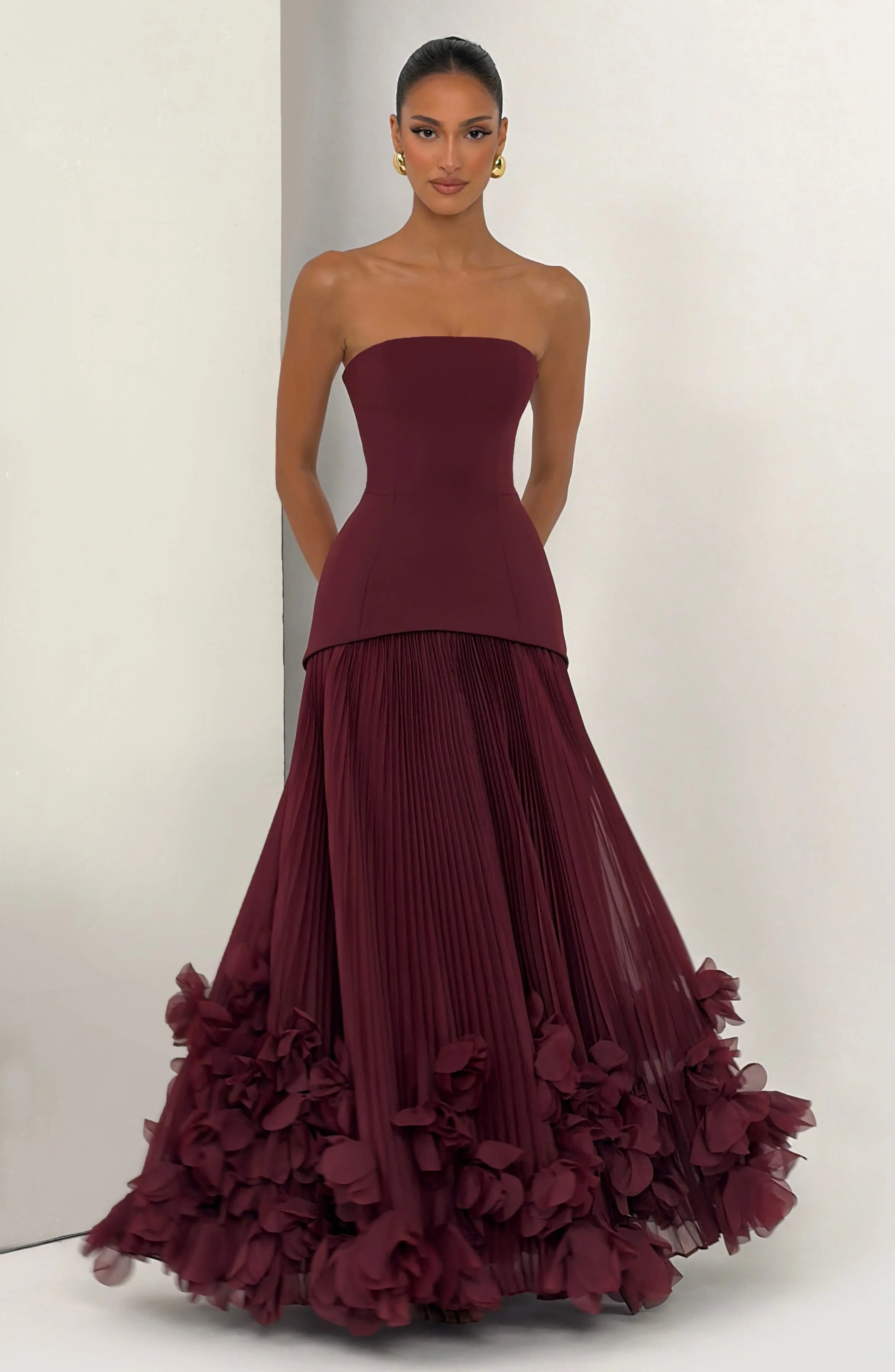Seraphina Gown - Cherry Lacquer