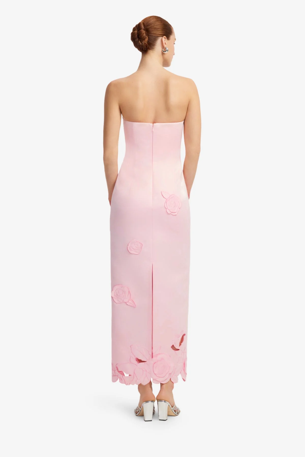 Rayna Appliqué Bustier Maxi Dress - Blush Pink