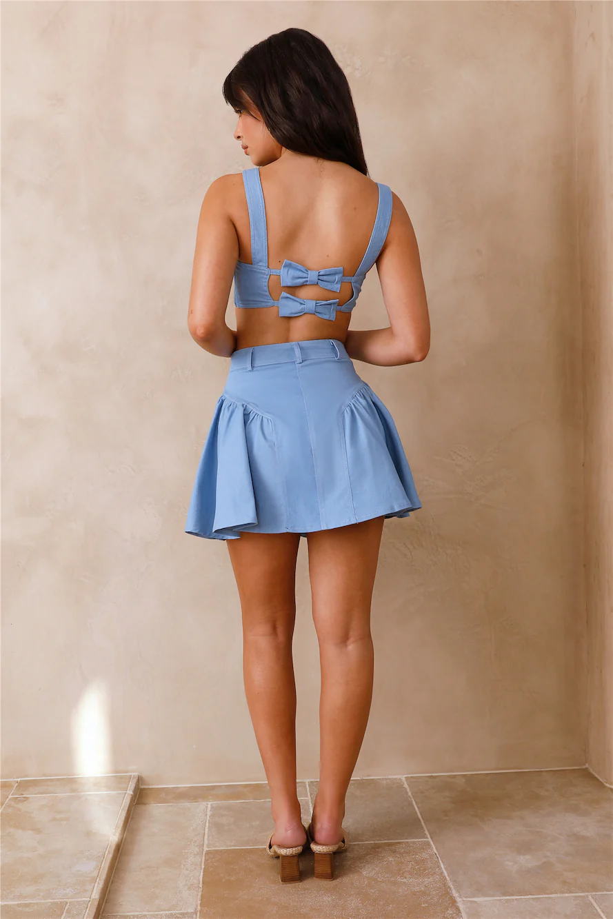 Ocean Dreamer Crop Top Blue