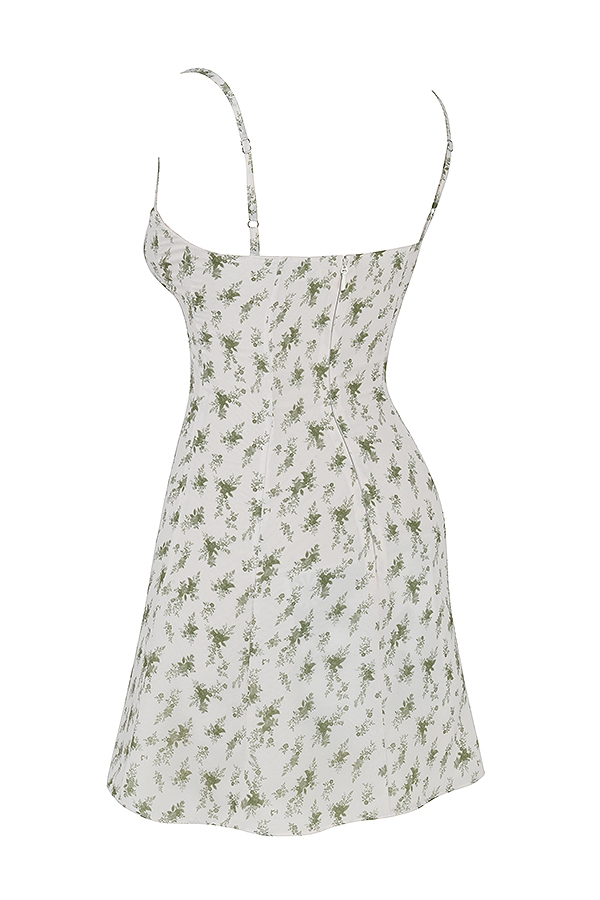 Garden Print Mini Dress