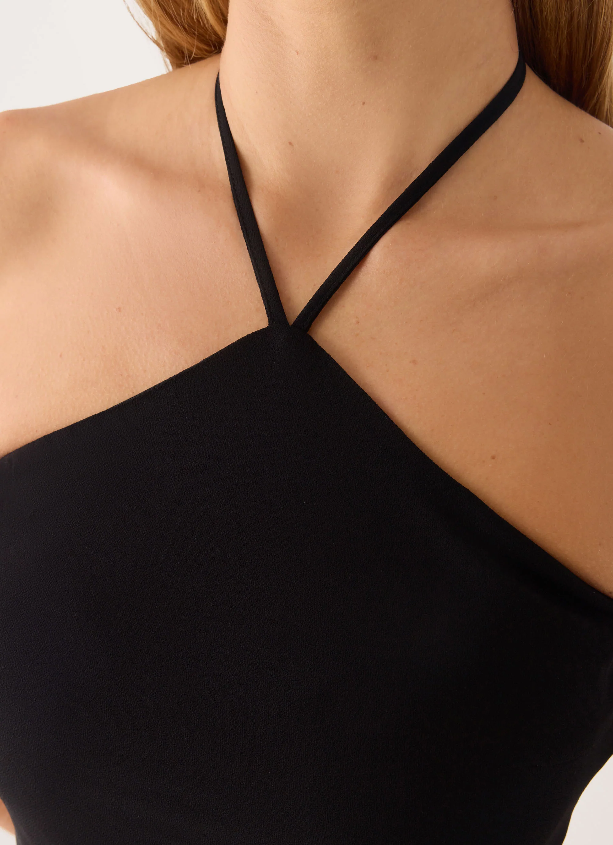 Anouk Halter Maxi Dress - Black - luluinthesky