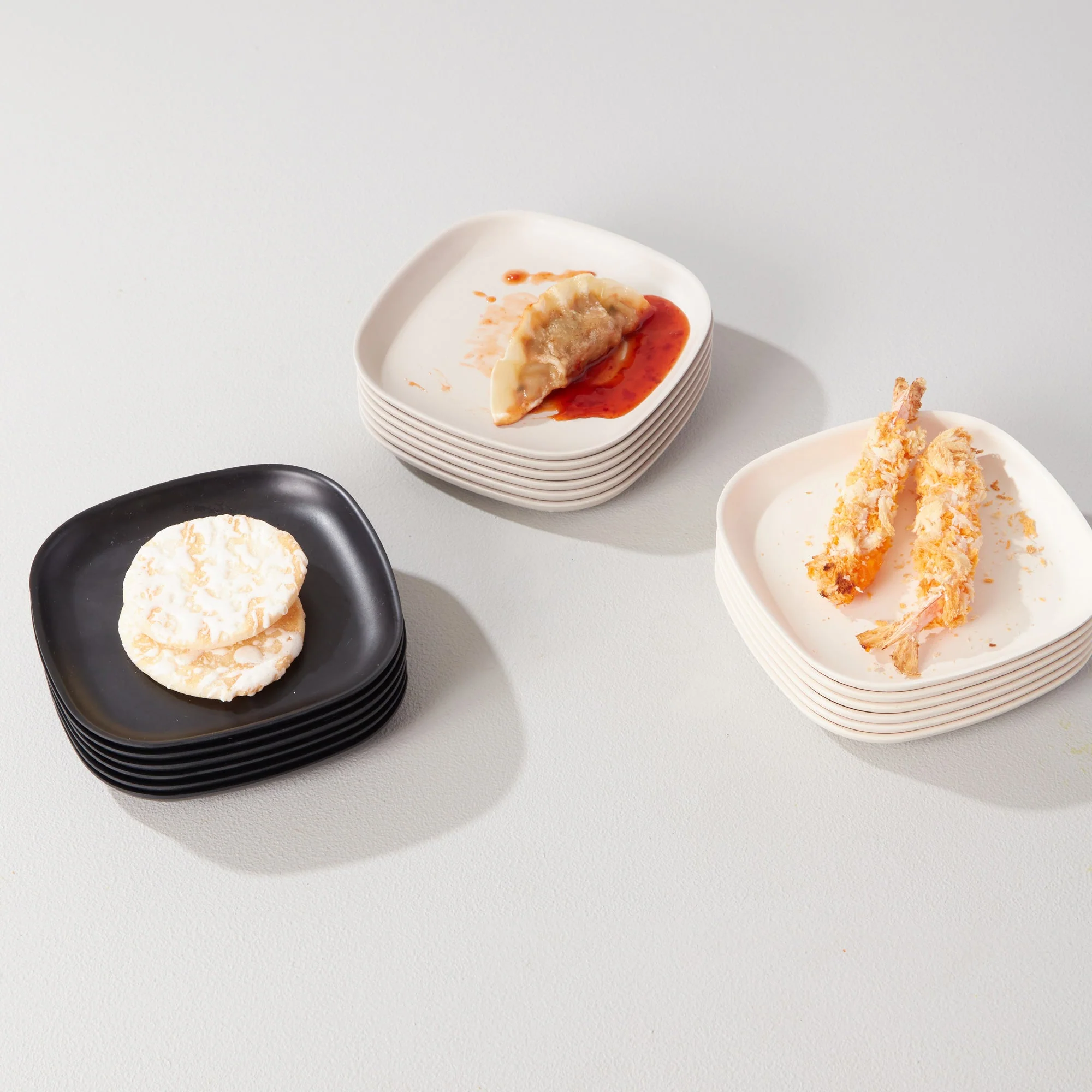 Vogeelle Cocktail Plate Set x 6 - Black