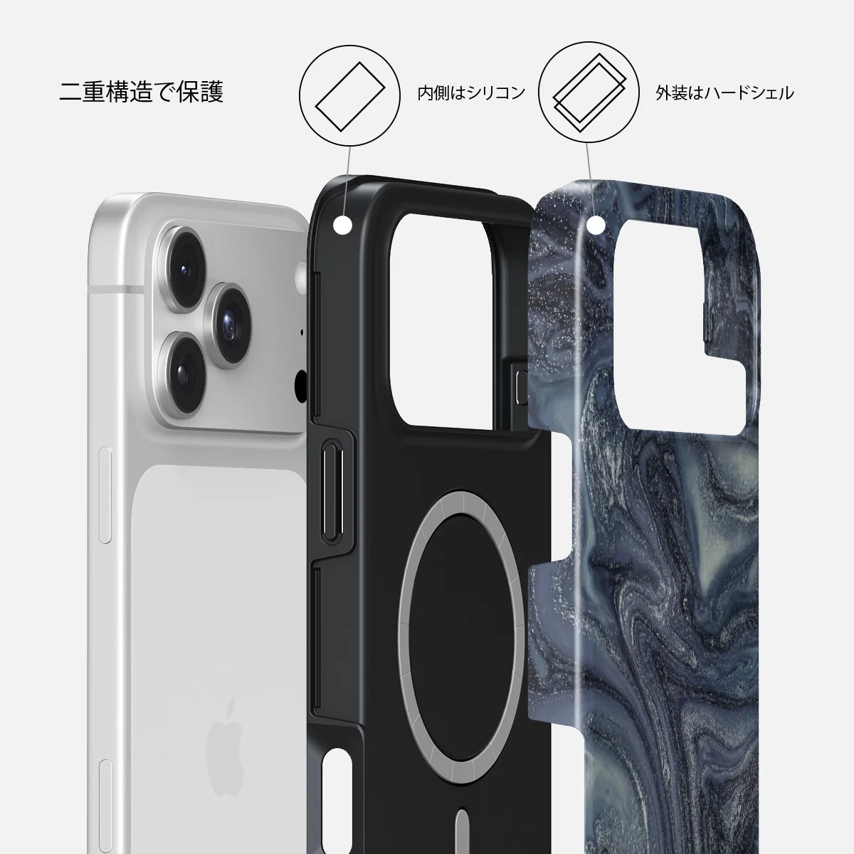 Navy Trench - iPhone 18 Pro ケース