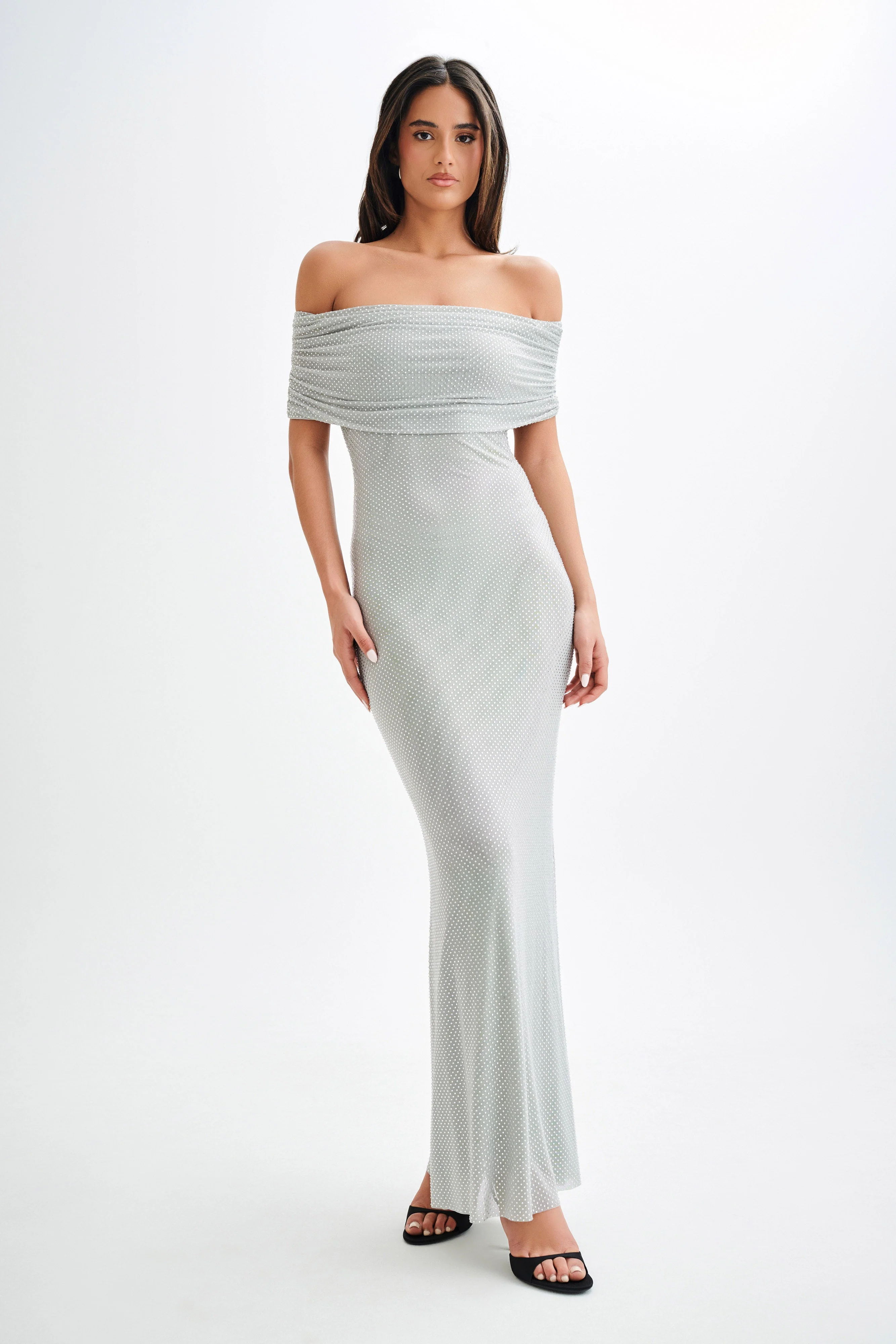 Arna-Off-Shoulder-Diamante-Maxi-Dress-Silver