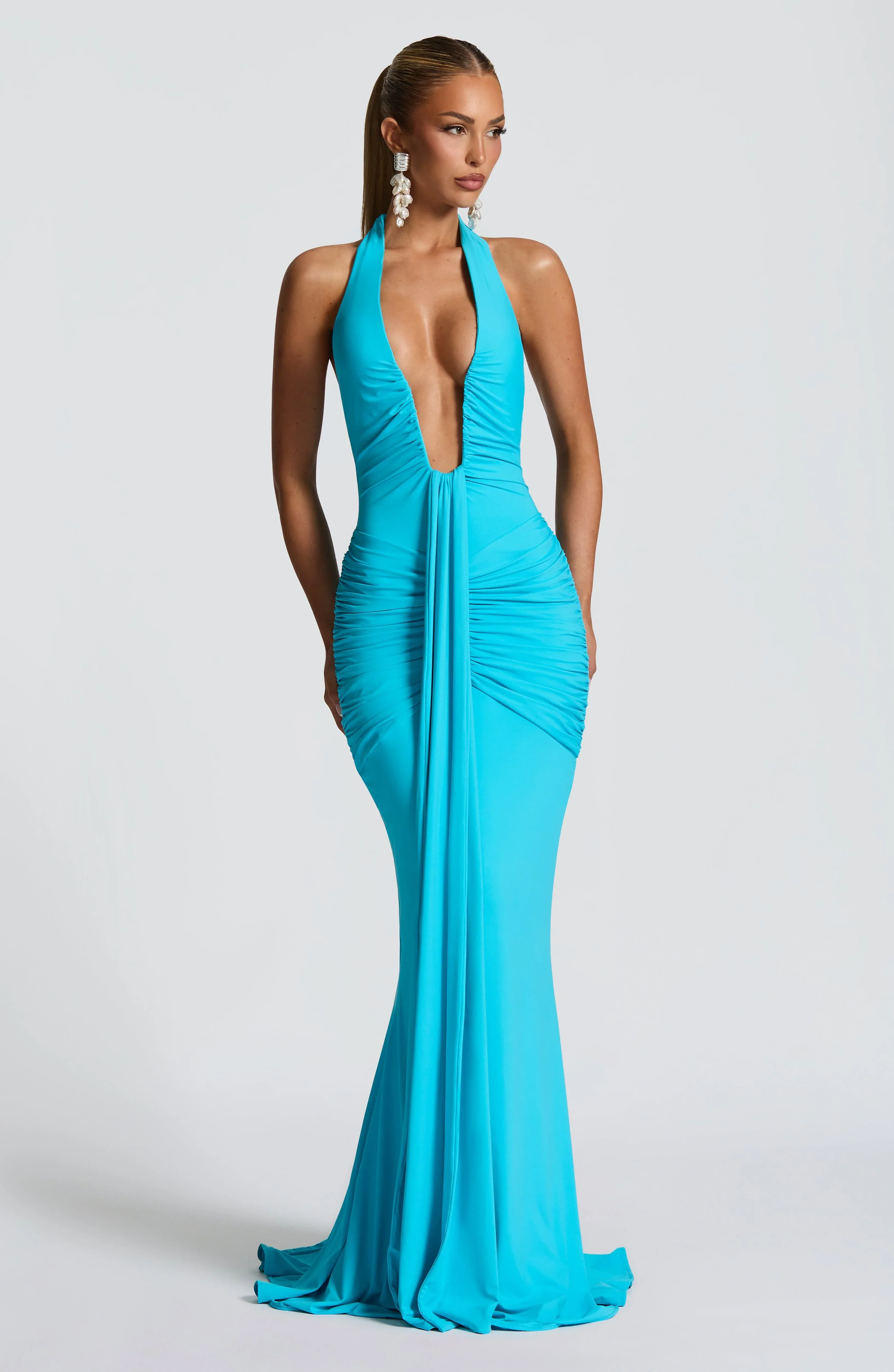 Rosetta Maxi Dress - Aqua