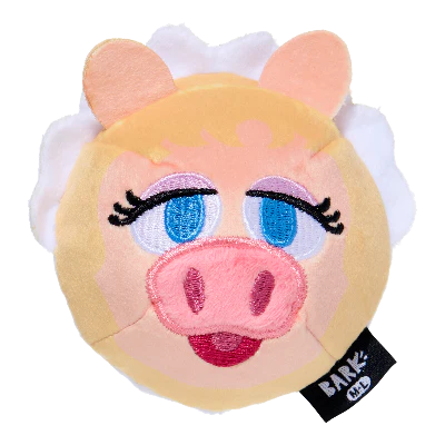 Miss Piggy as “Bouncing Emily Catch-it” Plush 2-in-1 Rip and Reveal Dog Toy