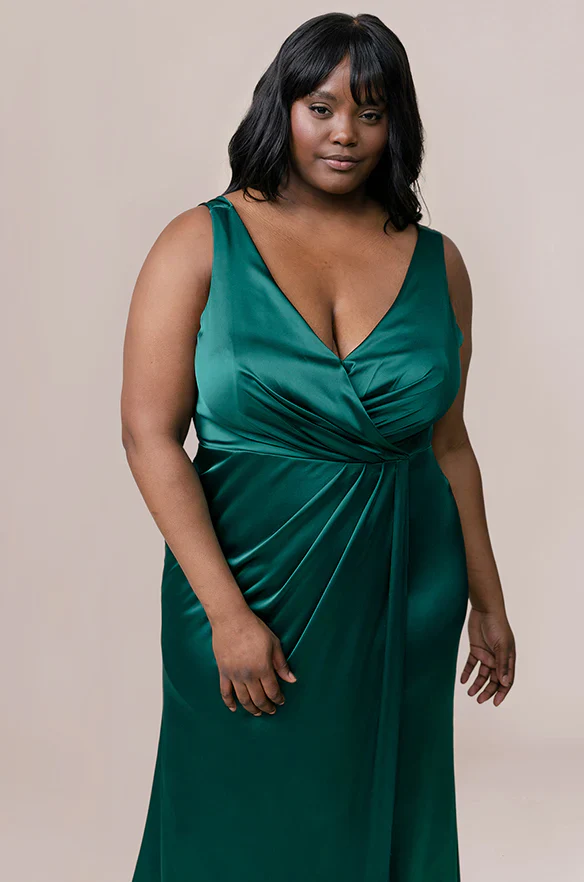 Ellapink Satin Dress | Made To Order