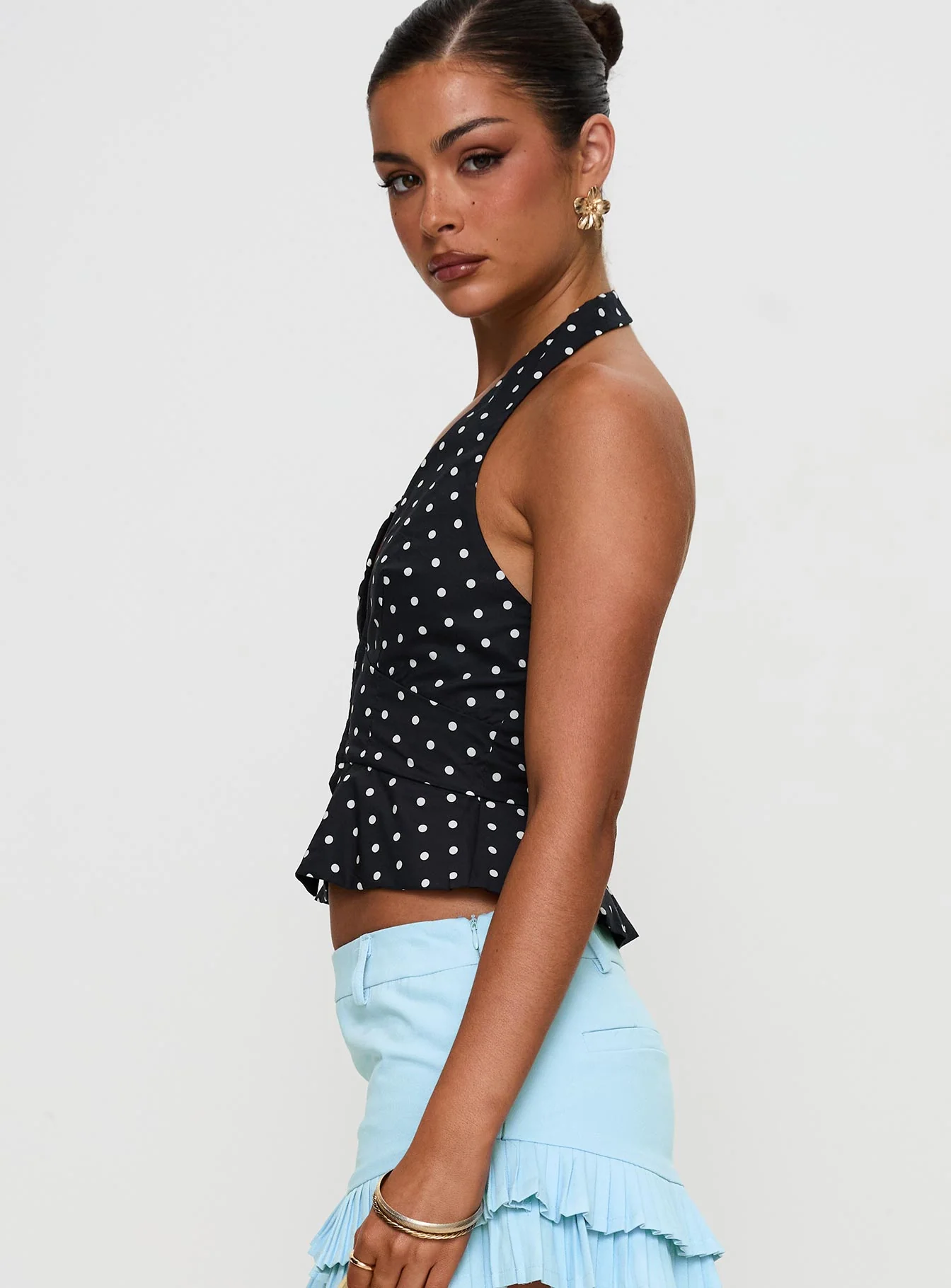 Pleasing Top Polka Dot