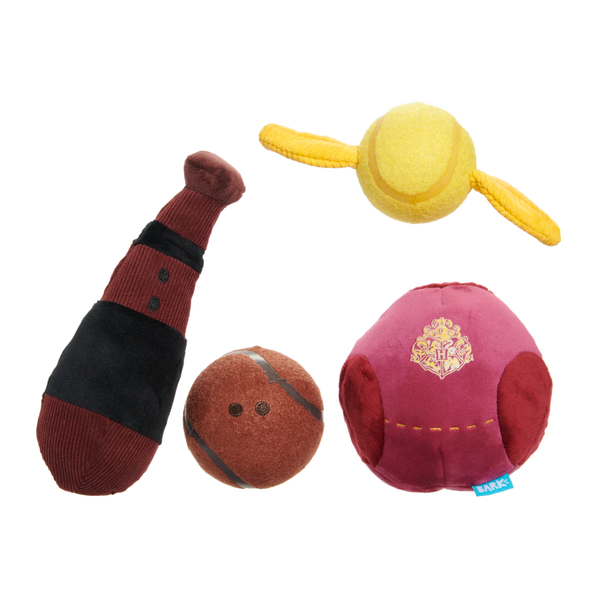 Quidditch™ Equipment Pack Plush Multi-Part + Tennis Ball Fetch Dog Toy