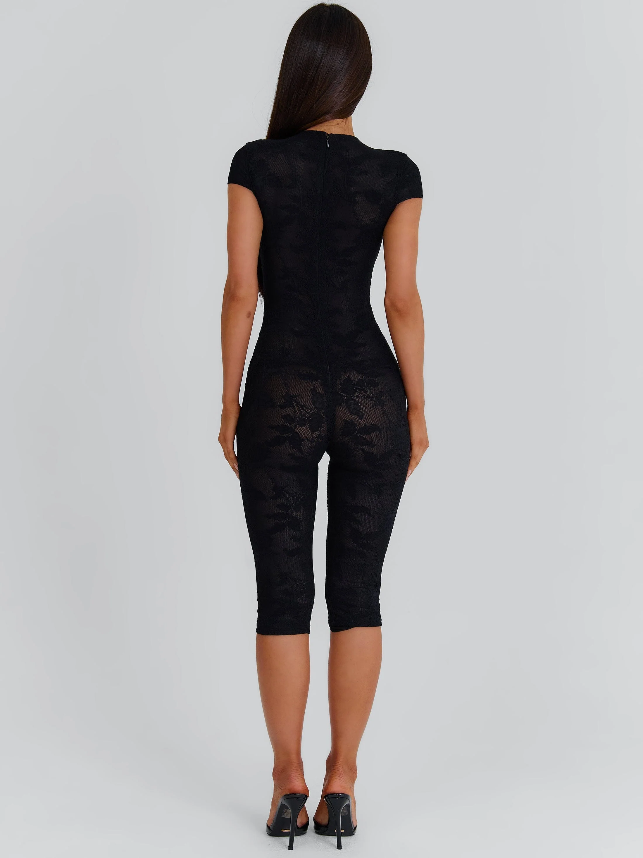 JAMIYA CAPRI JUMPSUIT BLACK