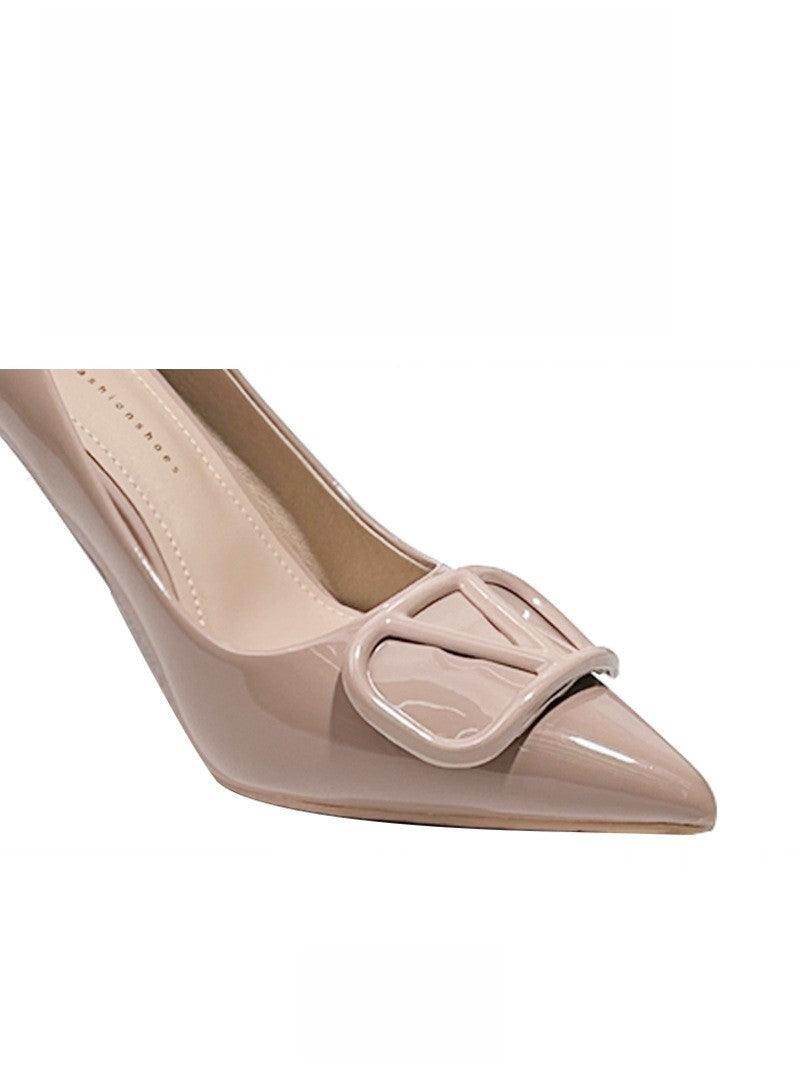 Faux Leather Pointy Stiletto Heels 726578630201