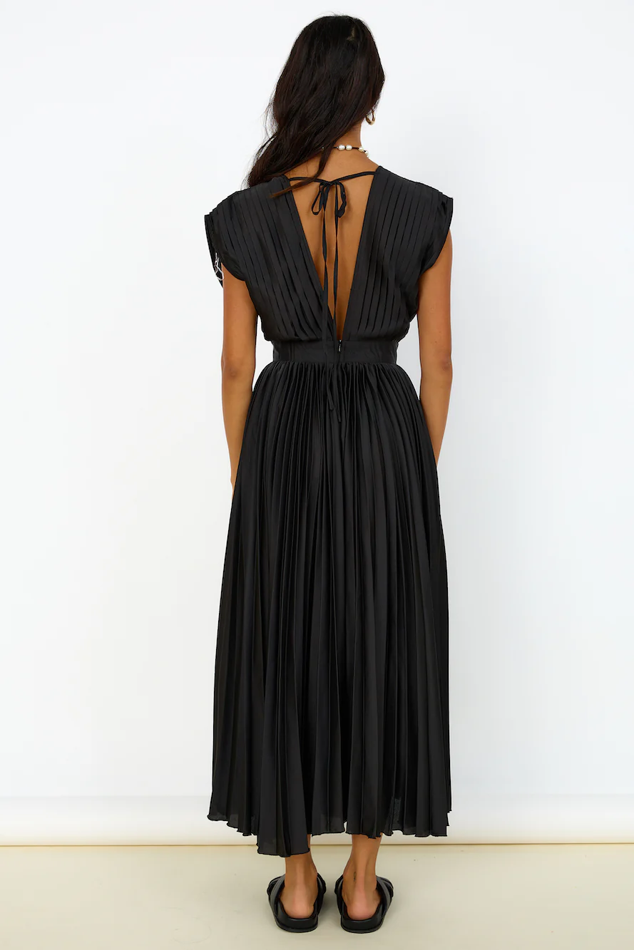 Iridescent Nights Maxi Dress Black