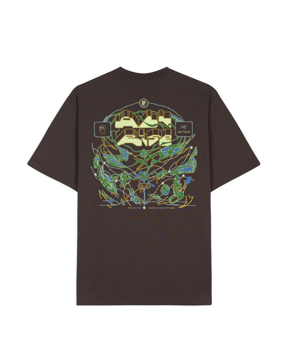 Brain Dead x Arc'teryx All Rise NYC T-shirt - Clay