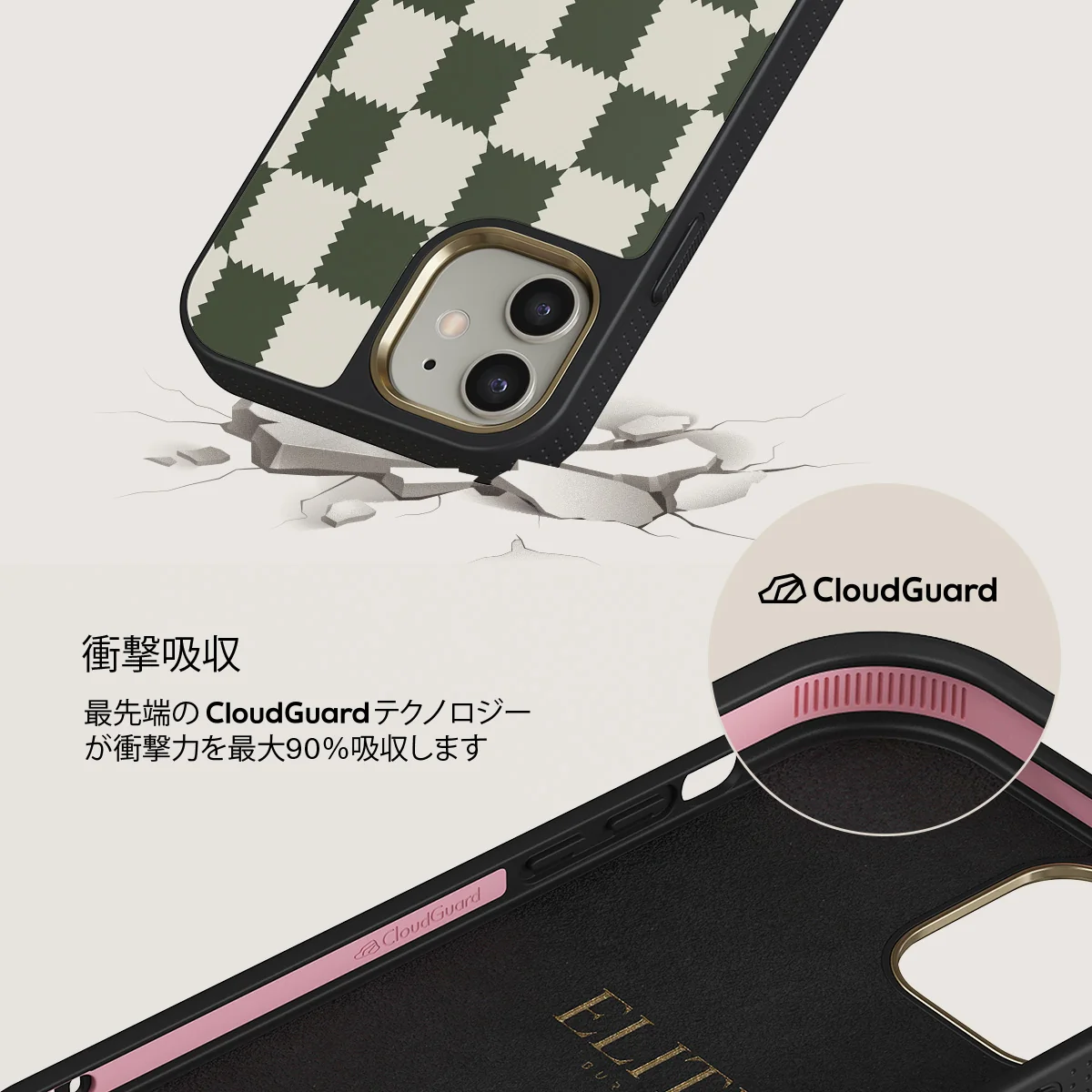 Retro Grid - iPhone 12 ケース