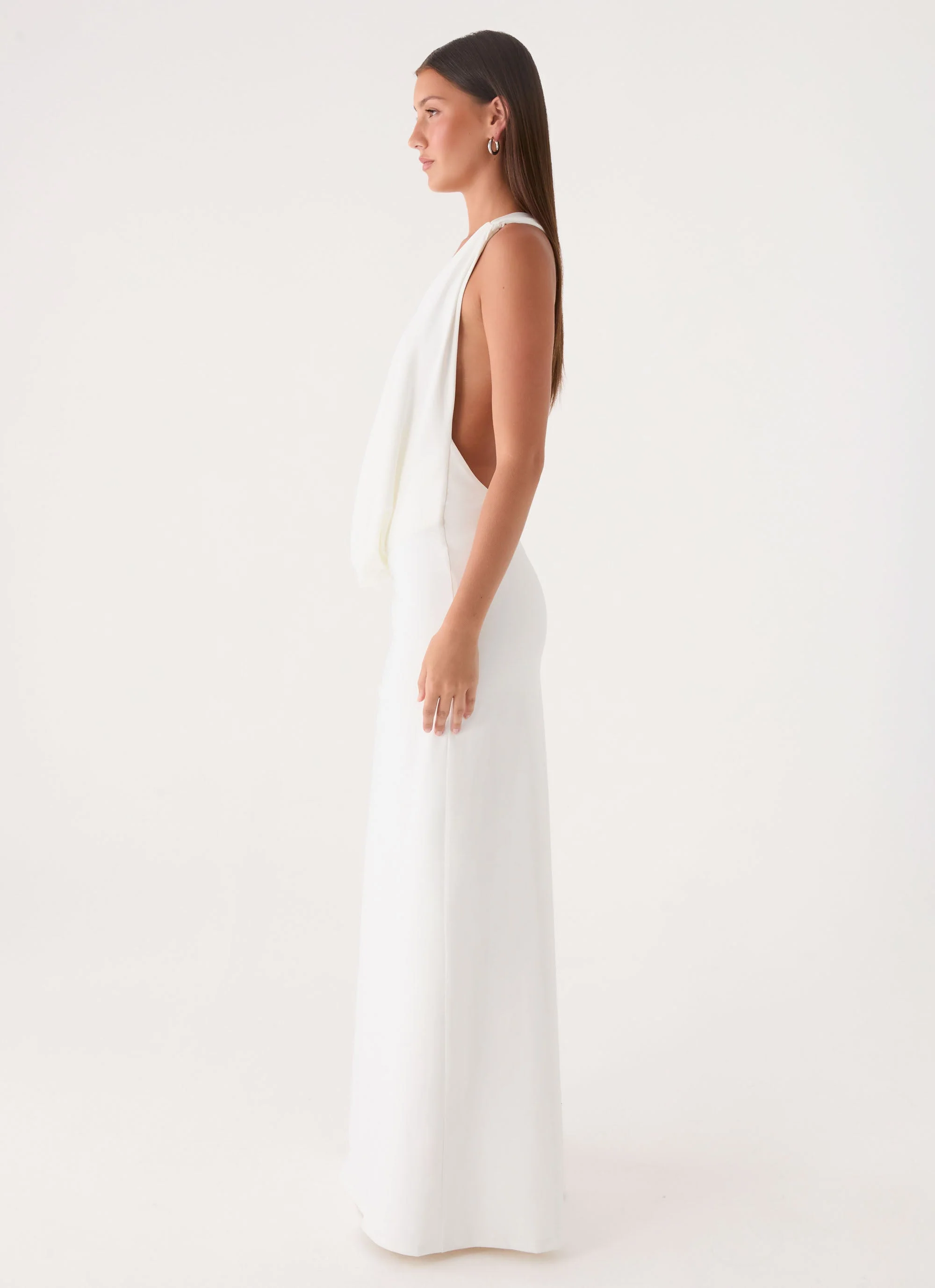 Isamaya Maxi Dress - White - luluinthesky