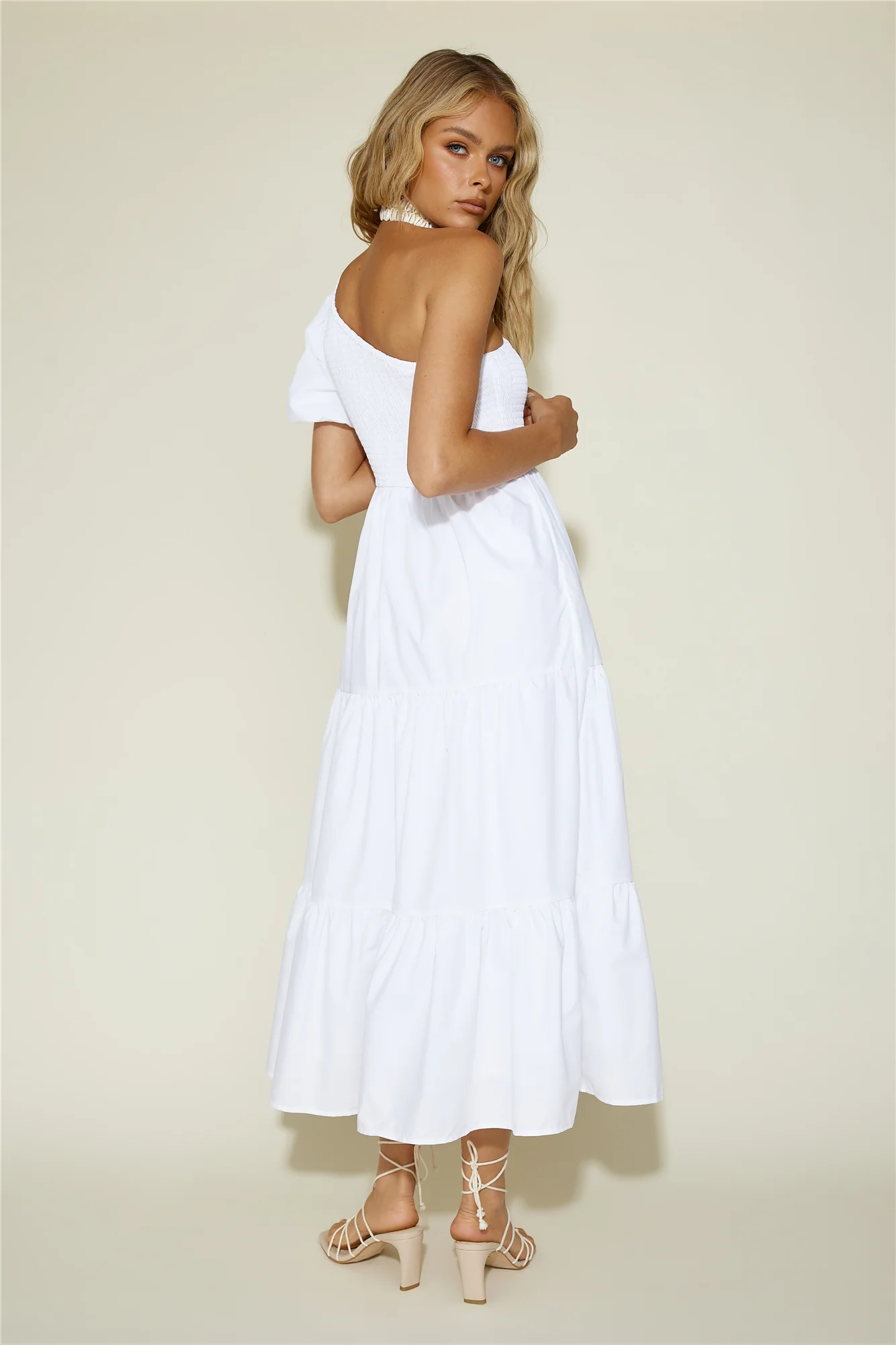 Strawberry Daiquiri Maxi Dress White - luluinthesky