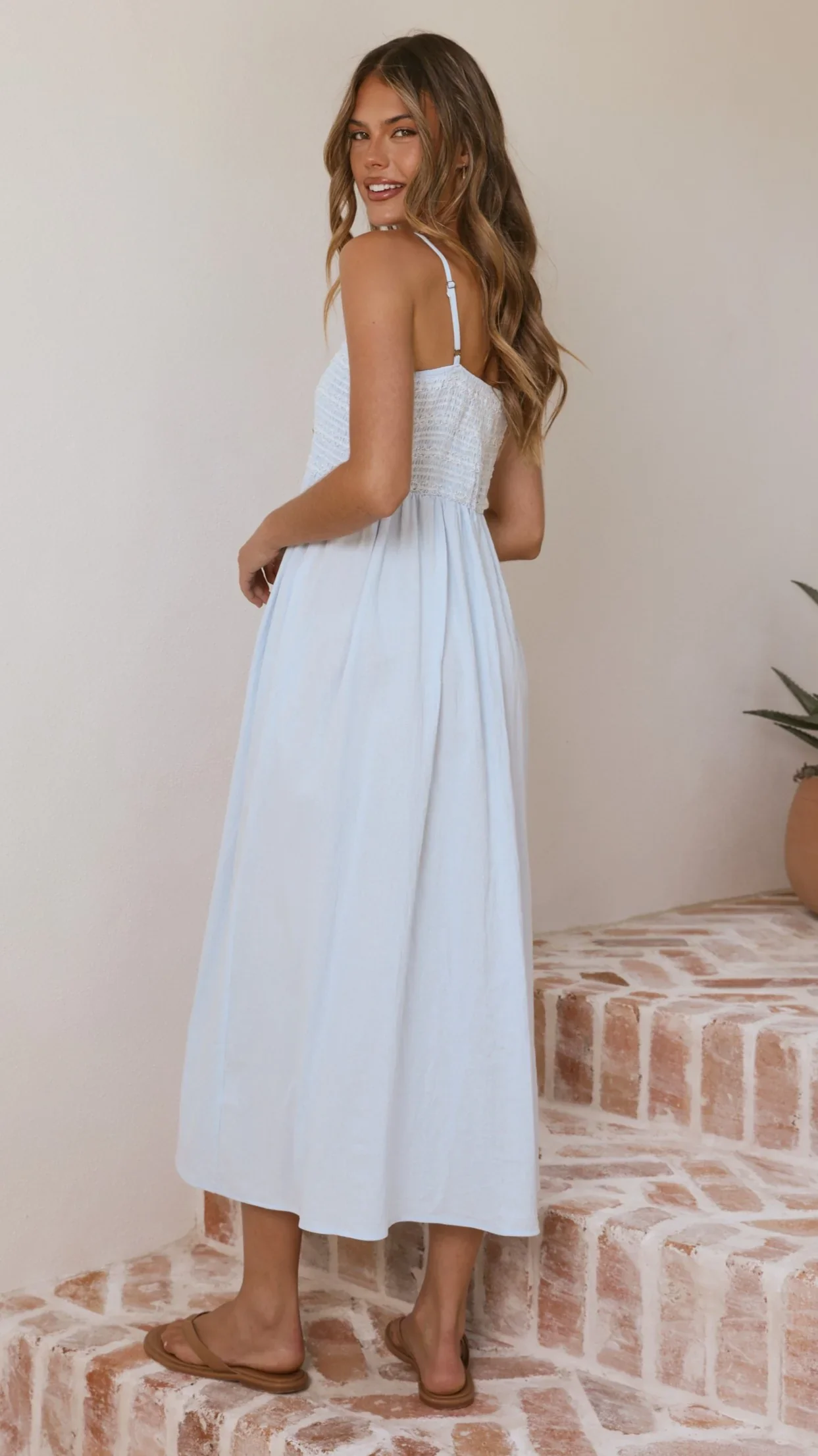 Kinsley Midi Dress - Blue