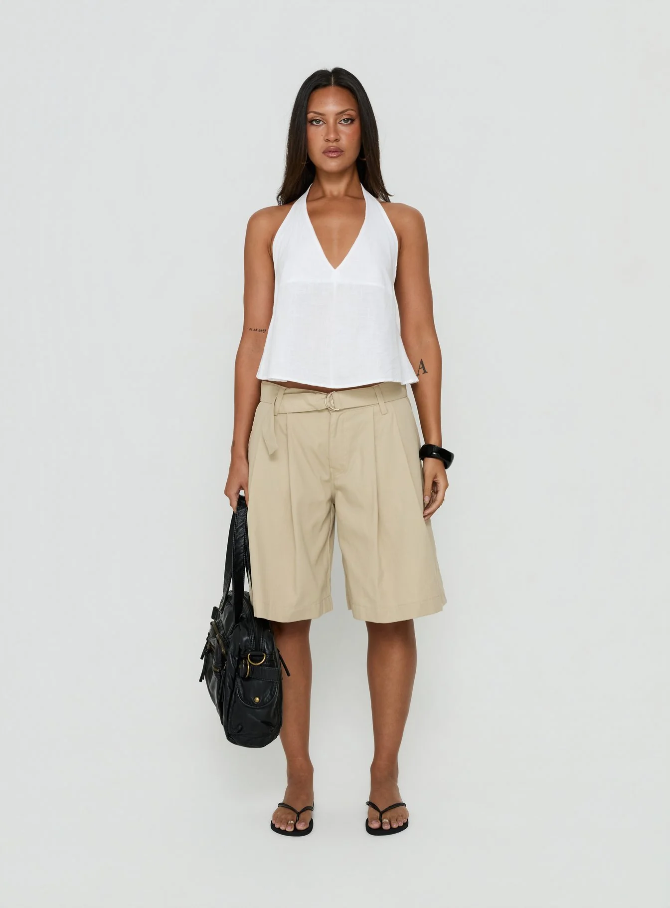 Faira Halter Top White