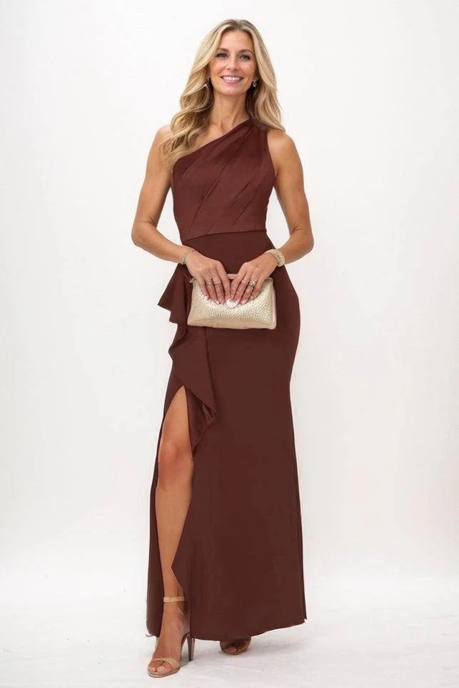Sheath Maxi Luxe Satin Mother Of The Bride Dress CM0328