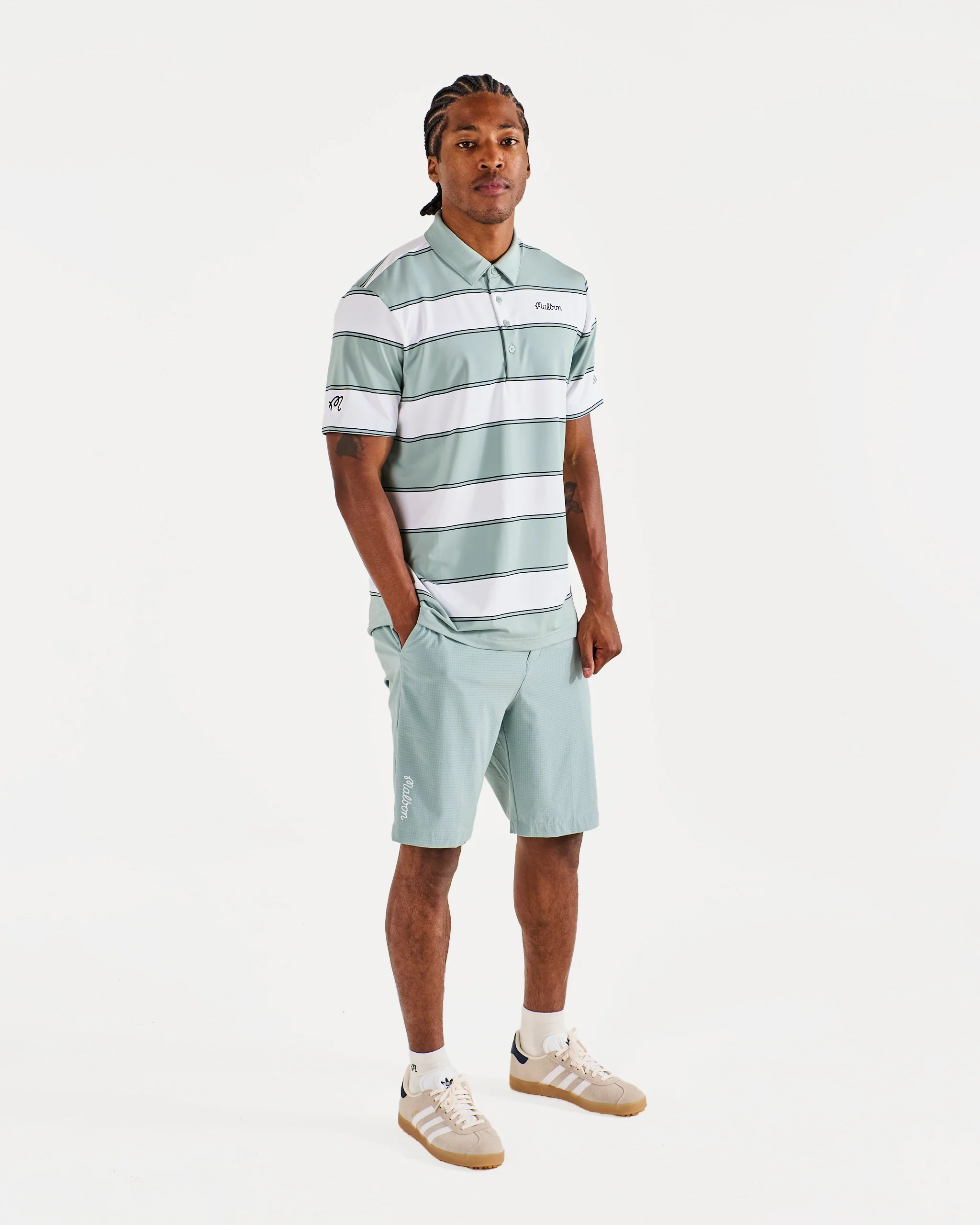 Adidas Ultimate 365+ Jumbo Stripe Climacool Polo Shirt