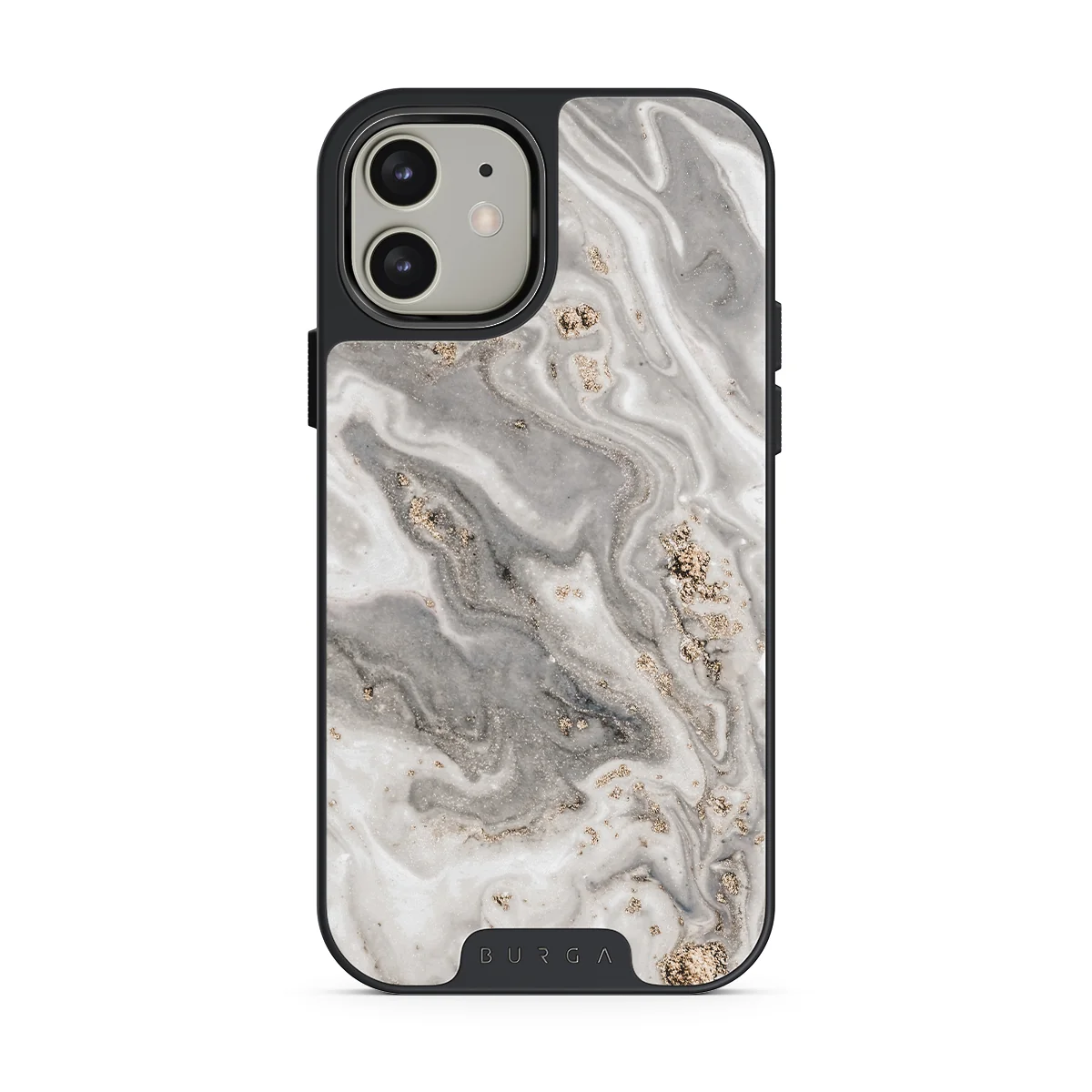 Snowstorm - Grey Marble iPhone 12 ケース