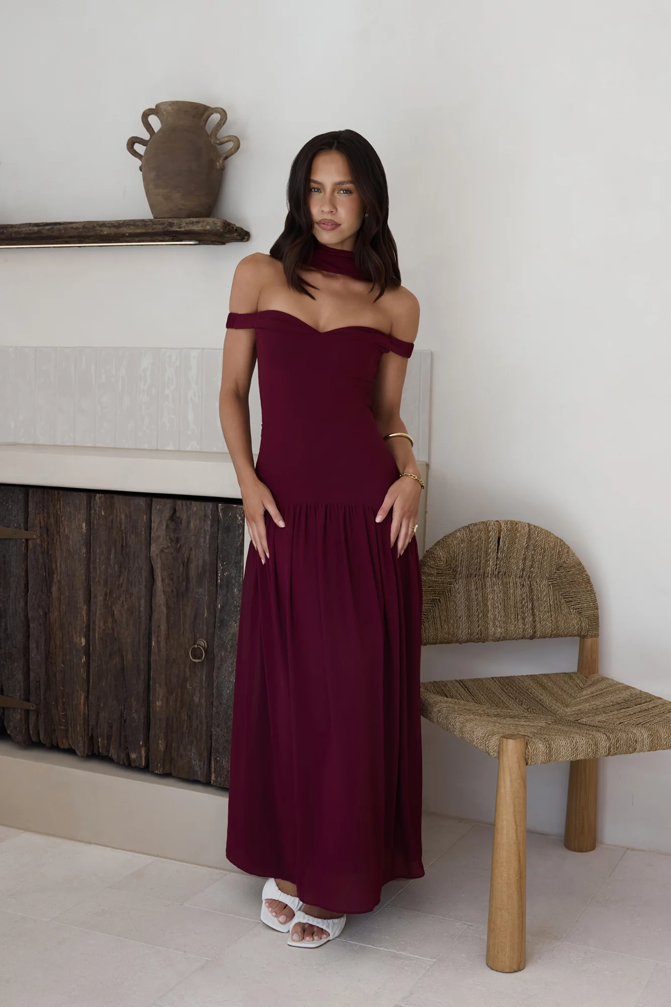 Sparkle Somewhere New Maxi Dress Wine - luluinthesky