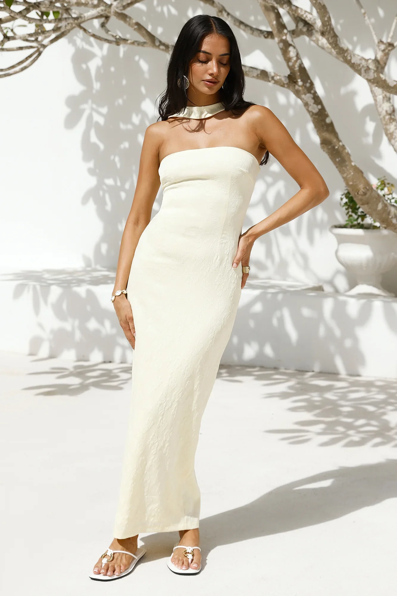 Soft Light Maxi Dress Yellow