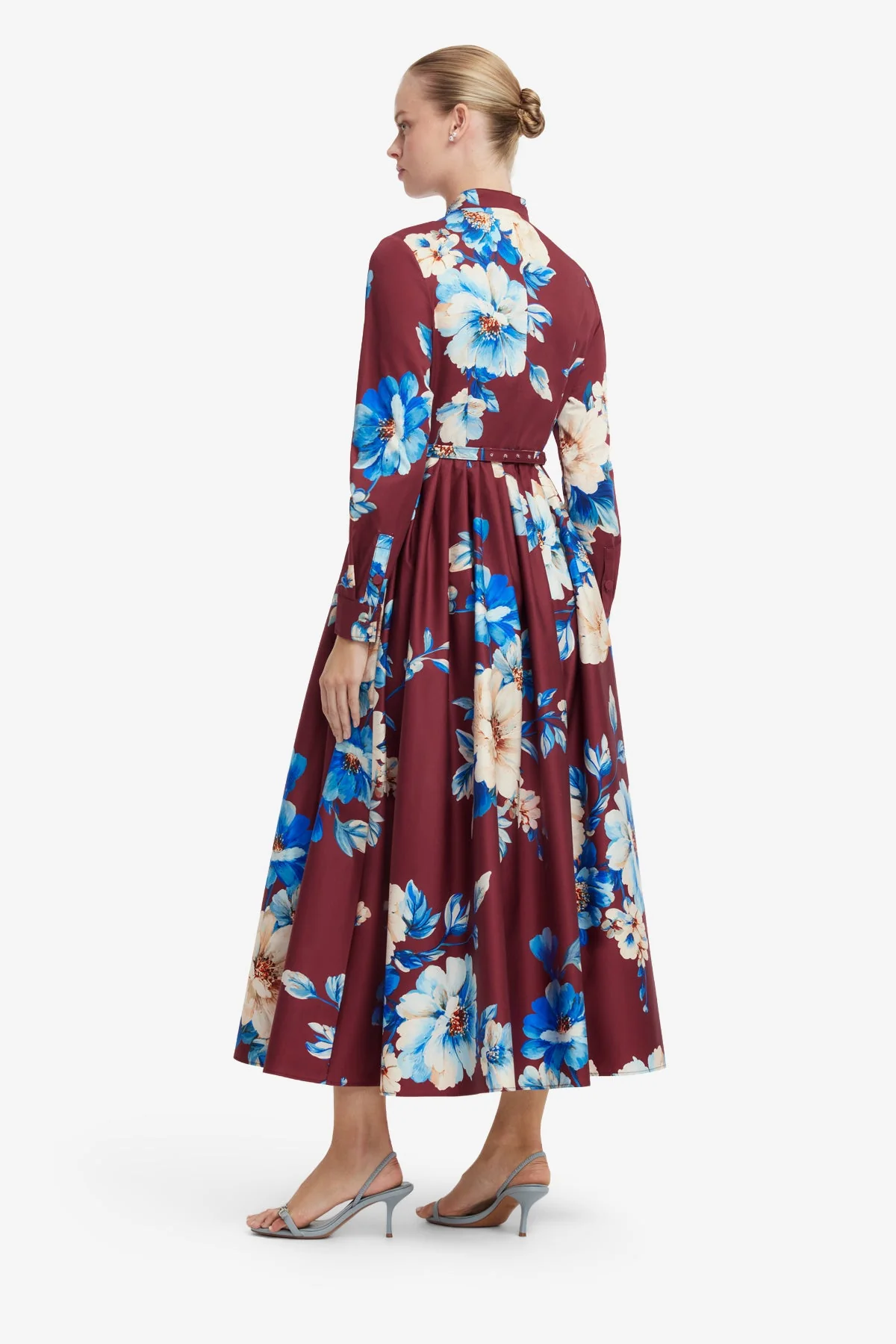 Zara Shirt Midi Dress - Cosmos Print