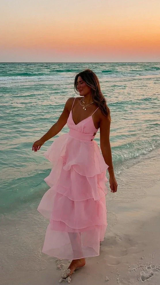 Shayla Maxi Dress - Pink - luluinthesky