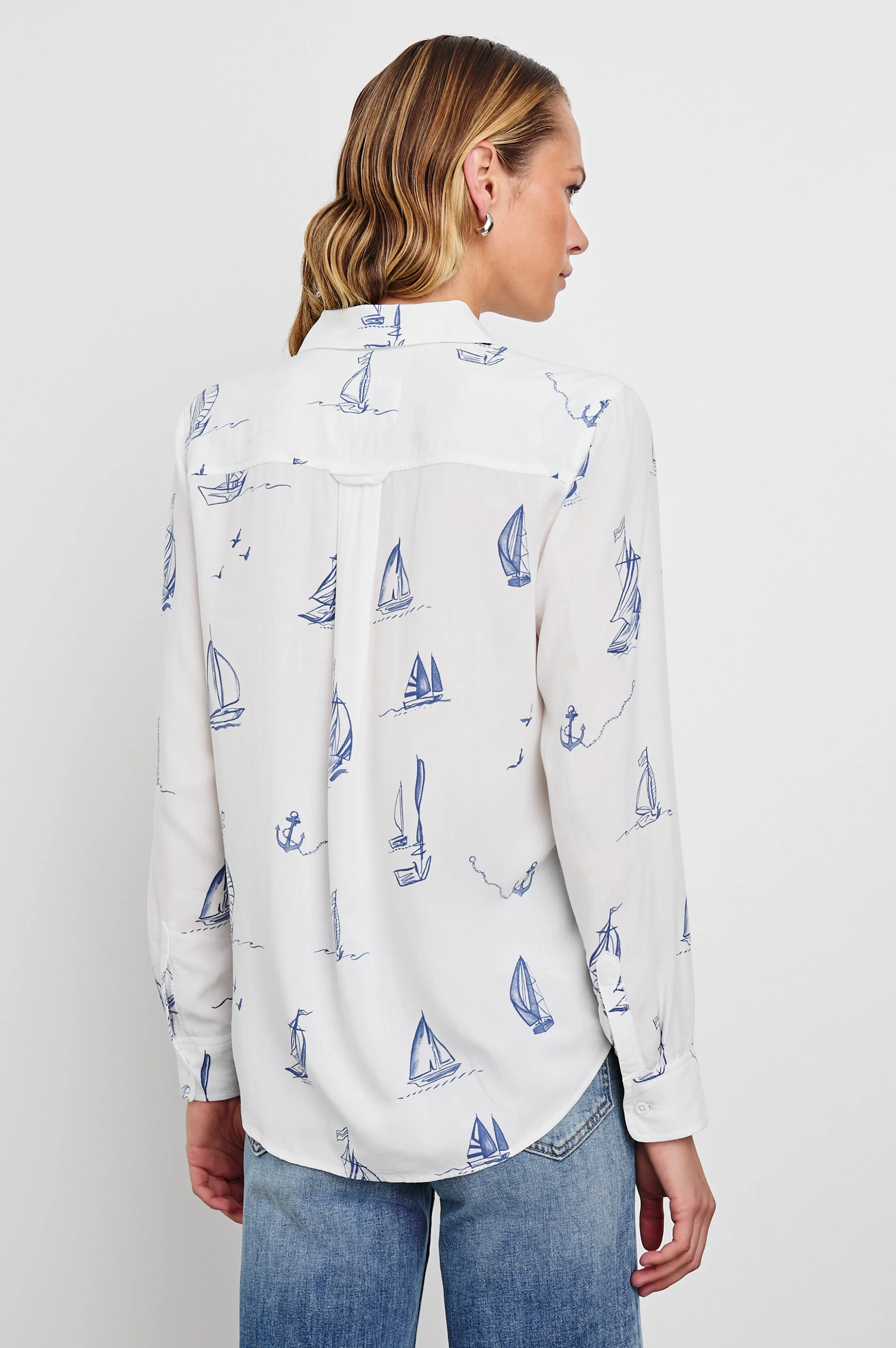Kathryn Shirt - Sailboats