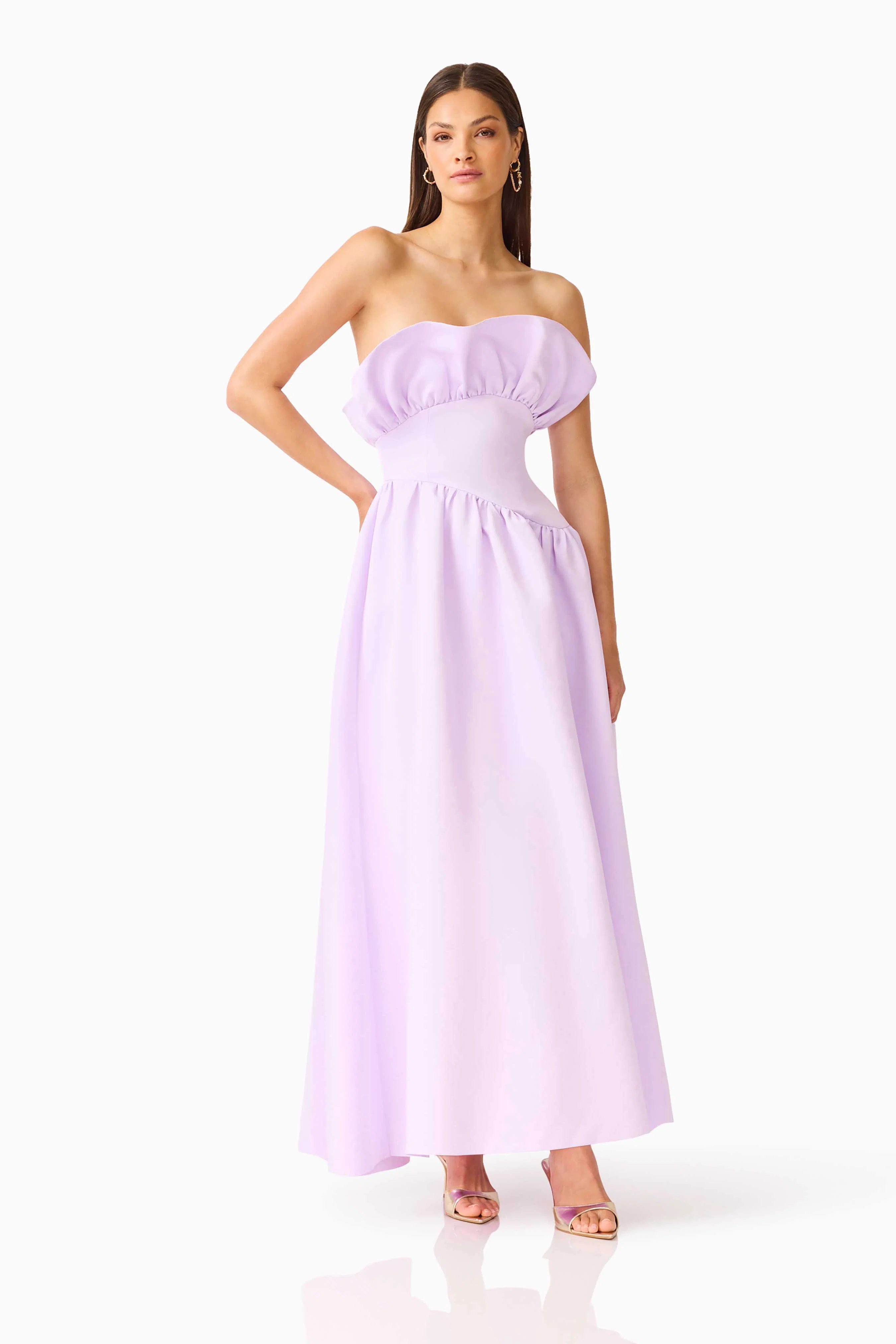 Laurel Sleeveless Maxi Dress in Purple