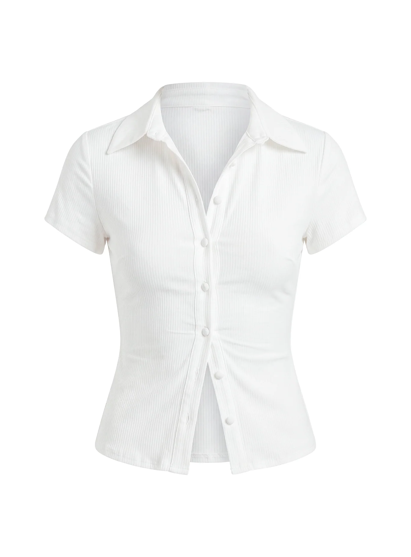 Lift Off Button Up Top White