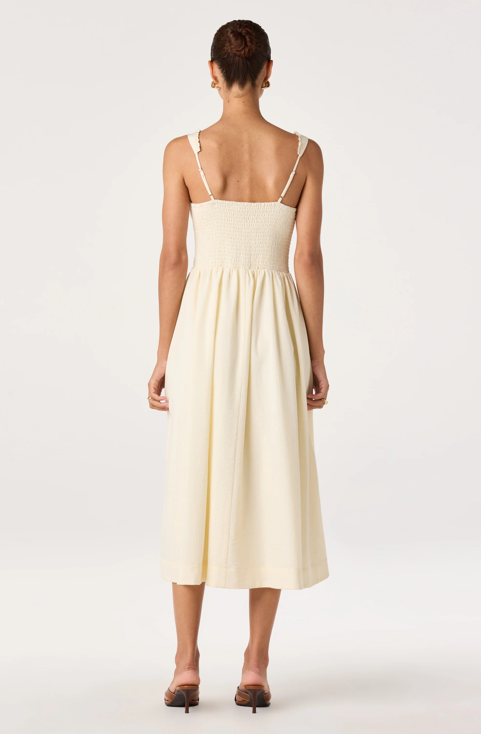 Sahana Crochet Trim Milkmaid Dress