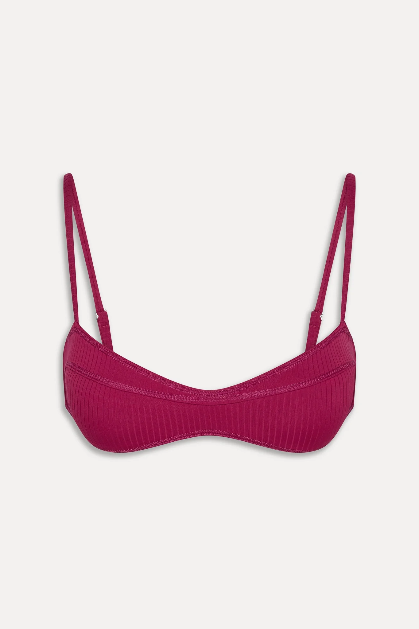Lane Skimpy Bandeau Bikini Top - Vino