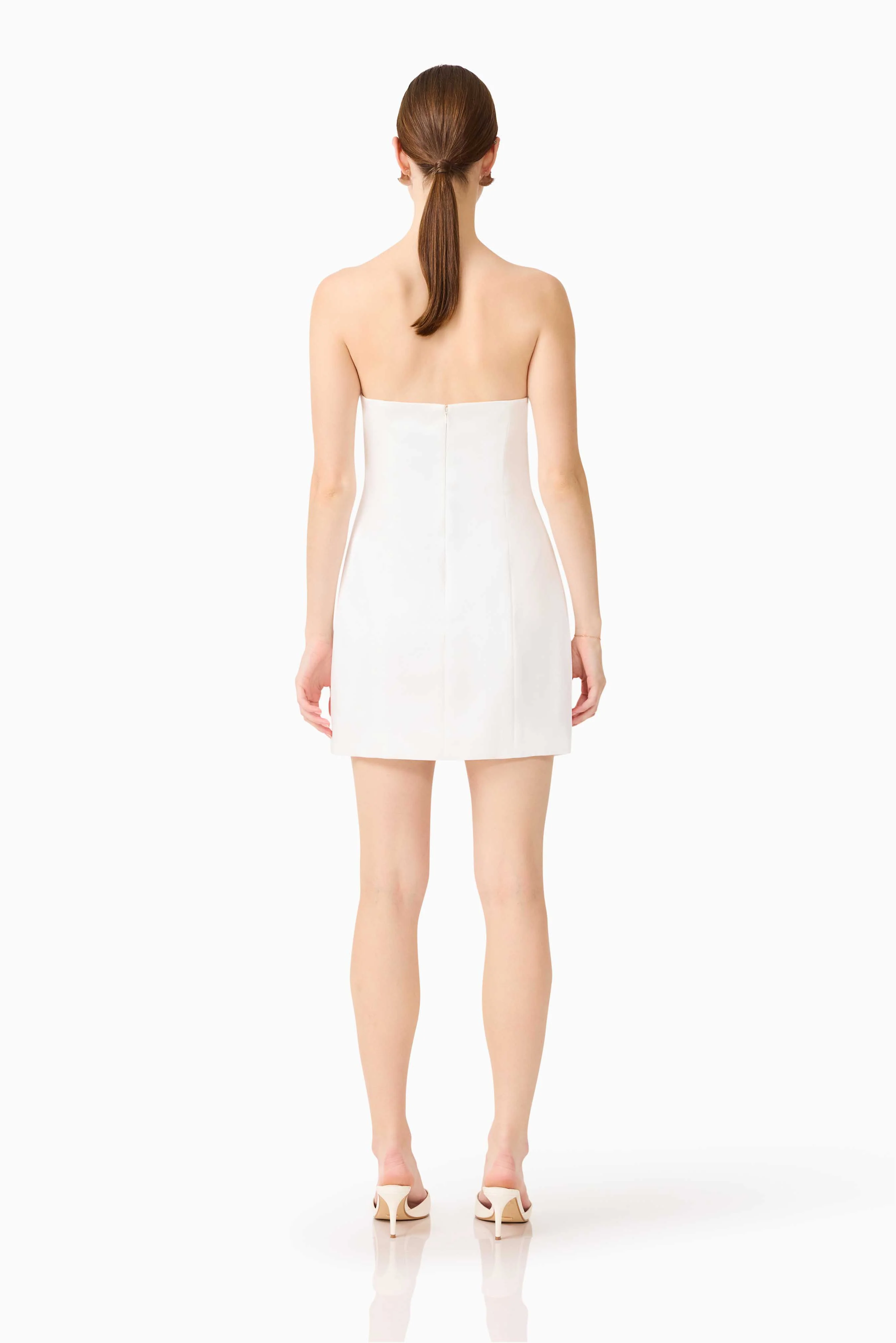 Sydney Strapless Mini Dress in White